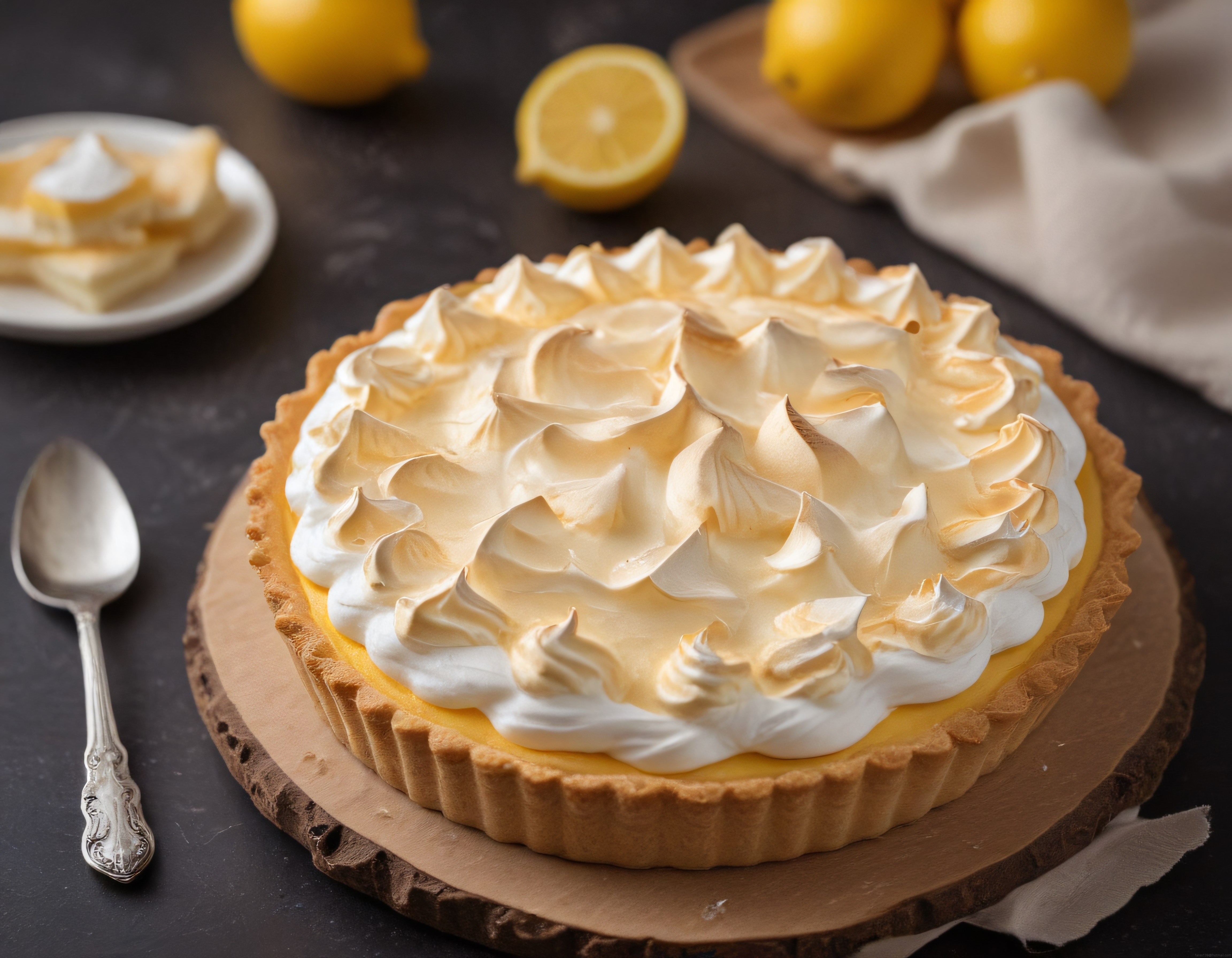 Klasik Limon Merengli Tart: Kıtır Tabanlı Ev Yapımı Fransız Tatlısı Tarifi