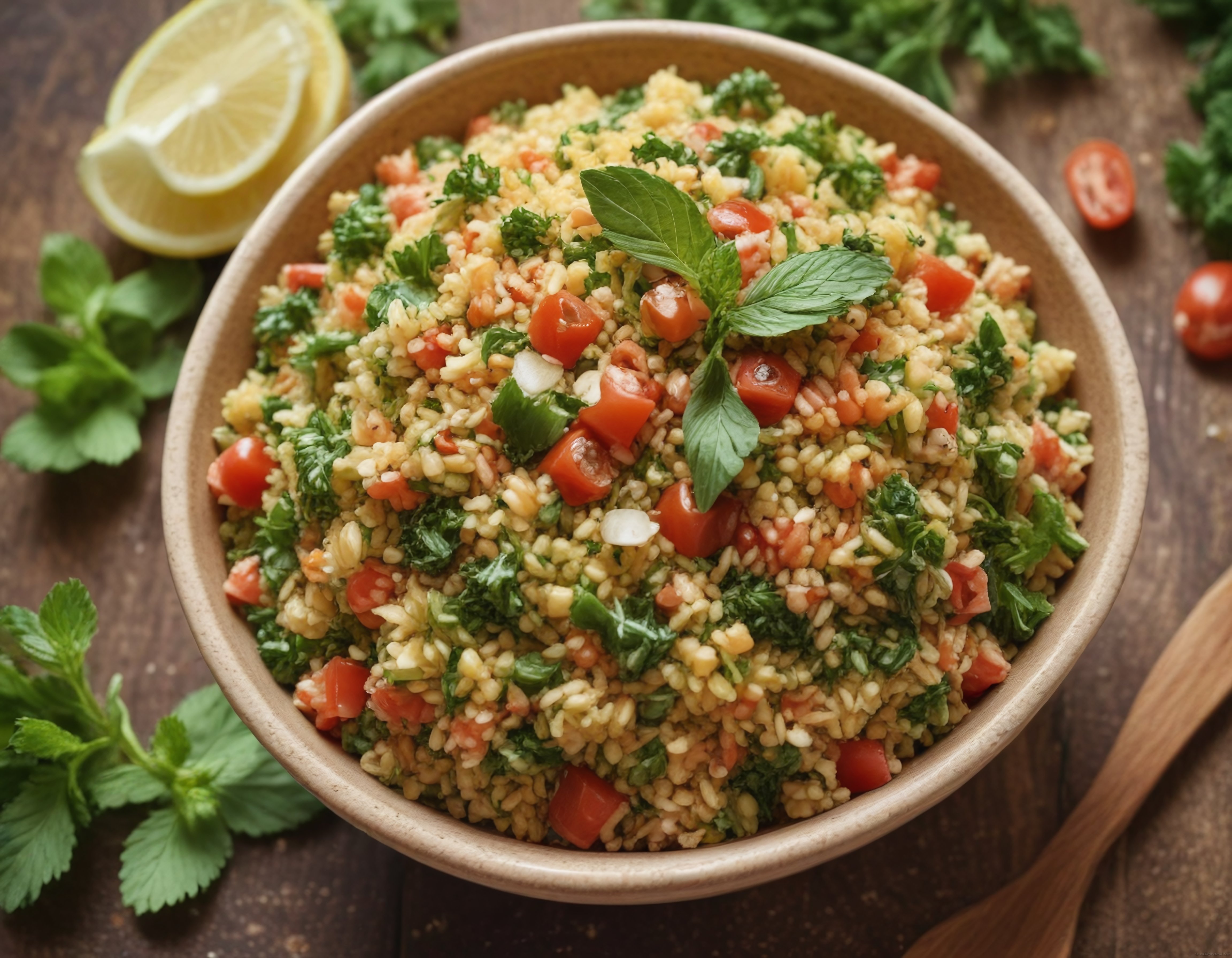Klasik Tabule Salatası: Taze Maydanozlu, Domatesli ve Limonlu Sağlıklı Tarif