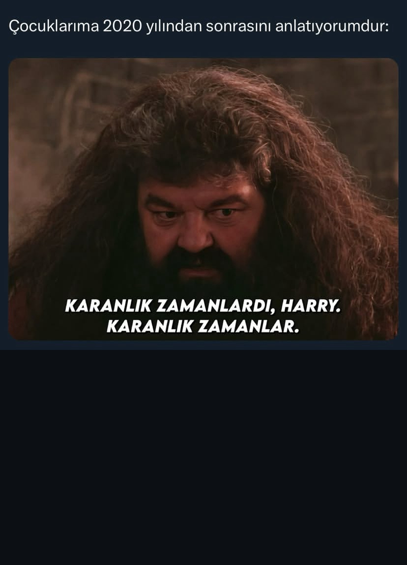 Bu kez de bir film sahnesi çıktı karşıma, ne diyeyim.