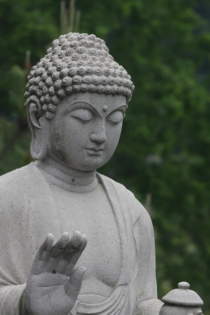 Kore tapınağında Buddha doğum günü kutlaması - tapınak fotoğrafı