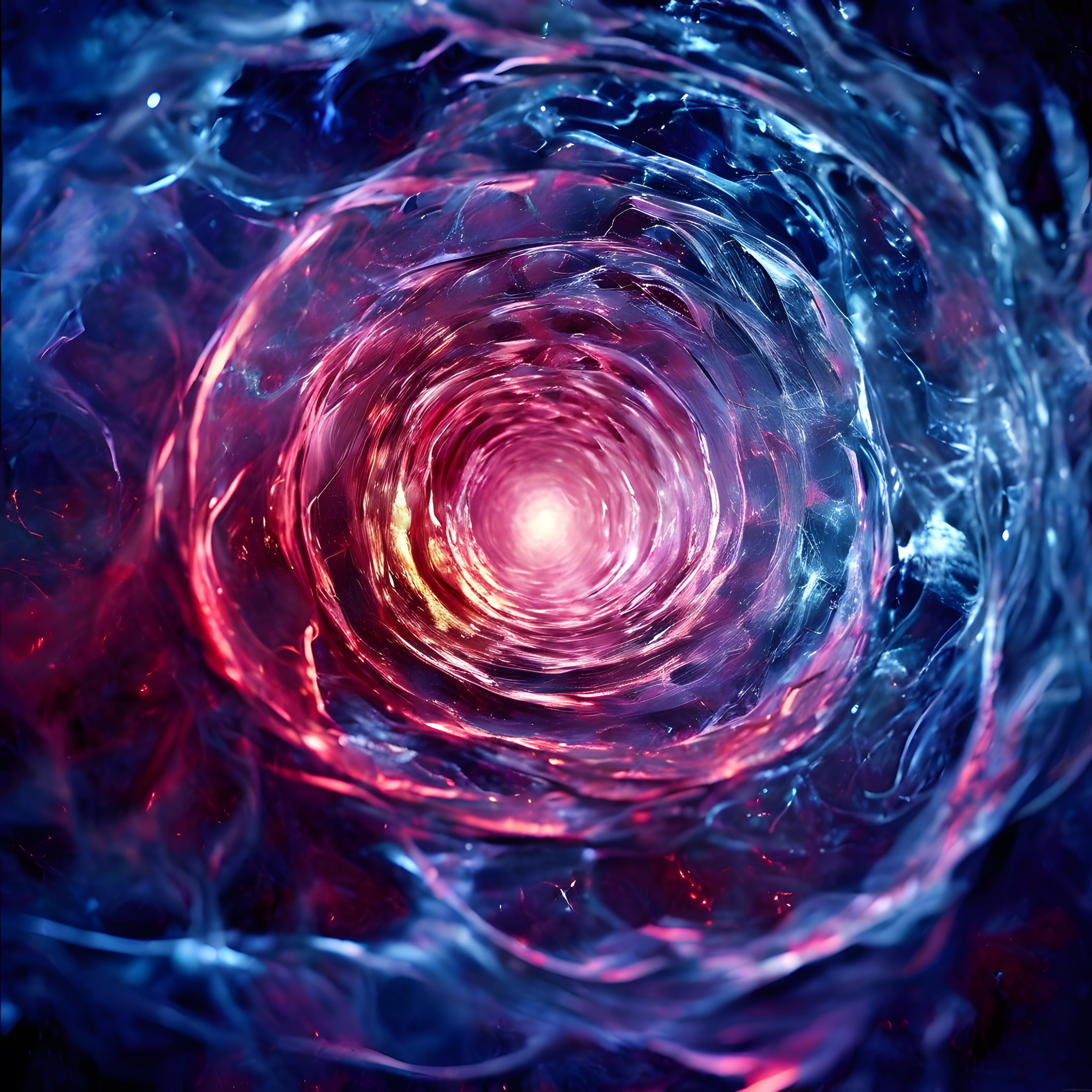 Kozmik Portal ve Parıldayan Enerji Halkaları ile Derin Uzay Boşluğu