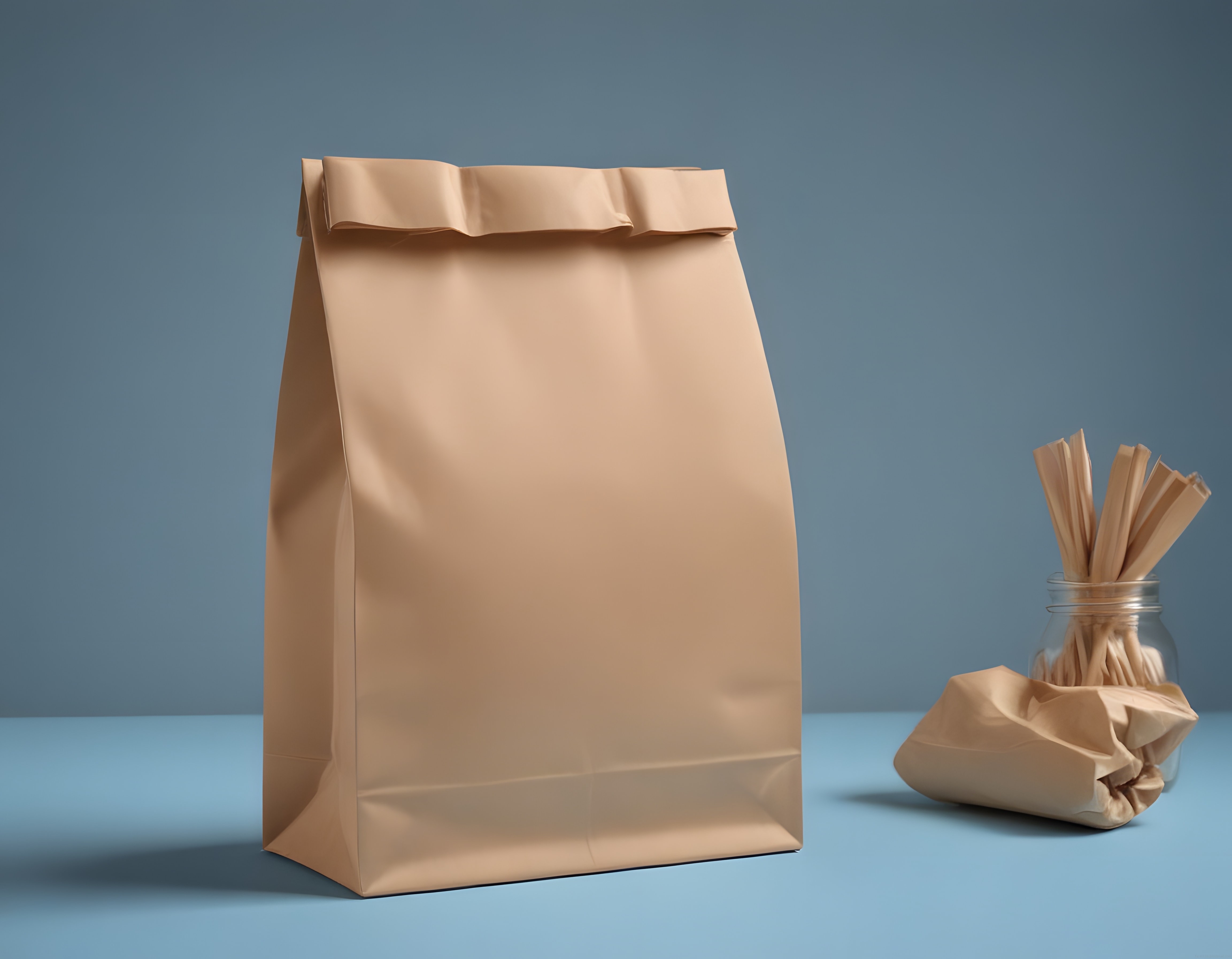 Kraft Kağıt Torba ve Pipetlerle Sürdürülebilir Ambalaj Tasarımı