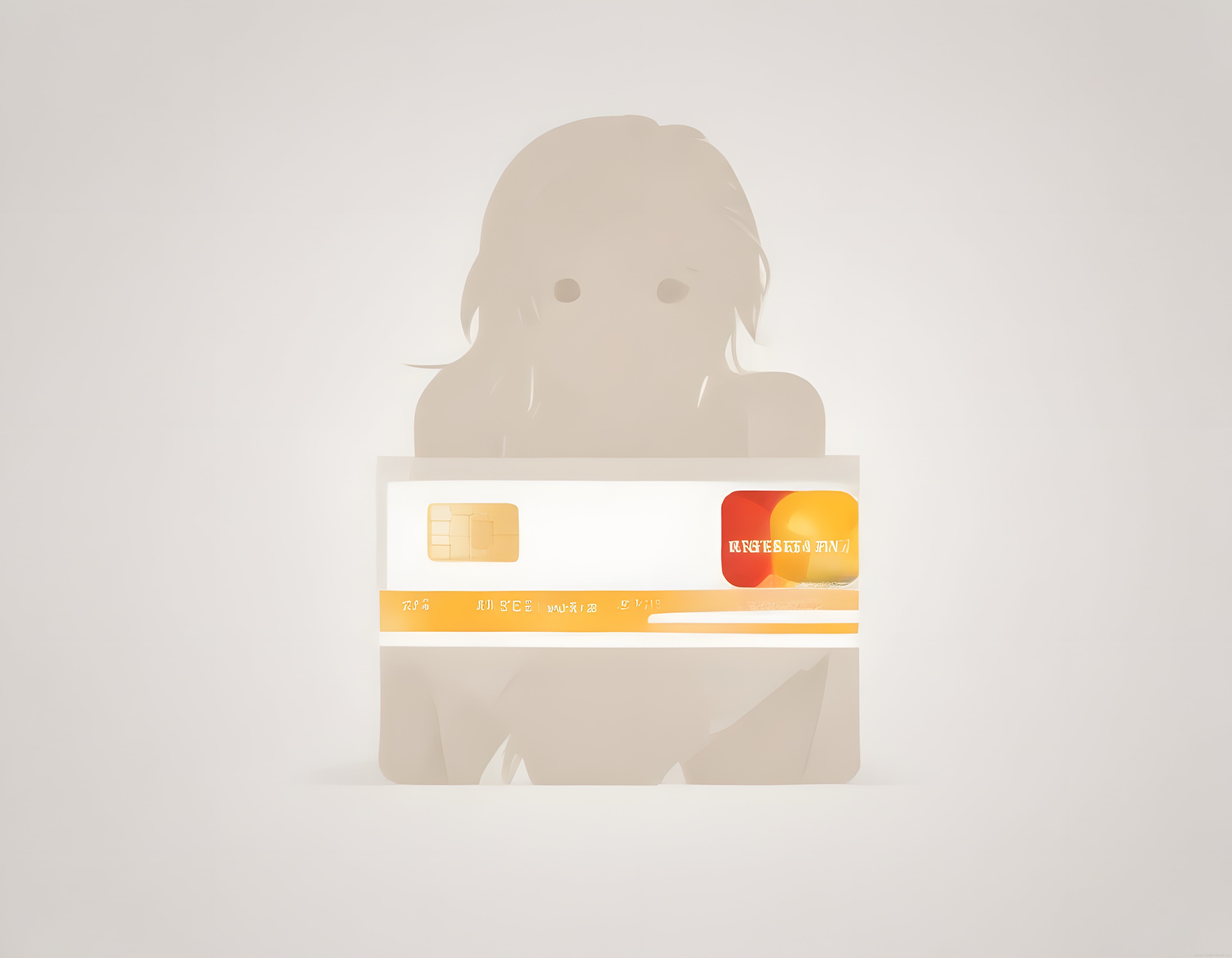 Kredi kartı ile online alışveriş yapan kadın ve finansal güvenlik konsepti