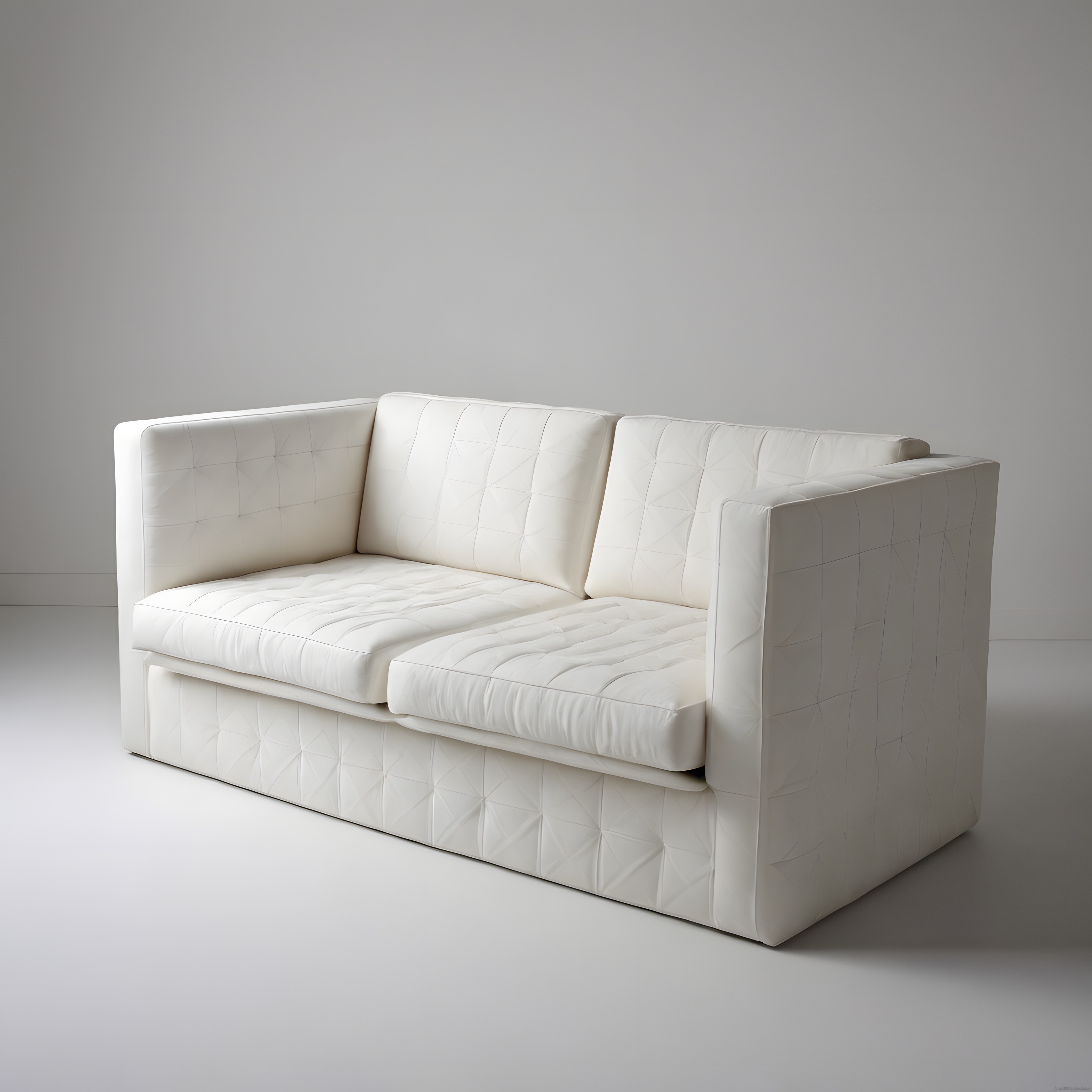 Krem Beyaz Kapitone Modern Koltuk ve Minimalist Lüks Tasarım Detayları