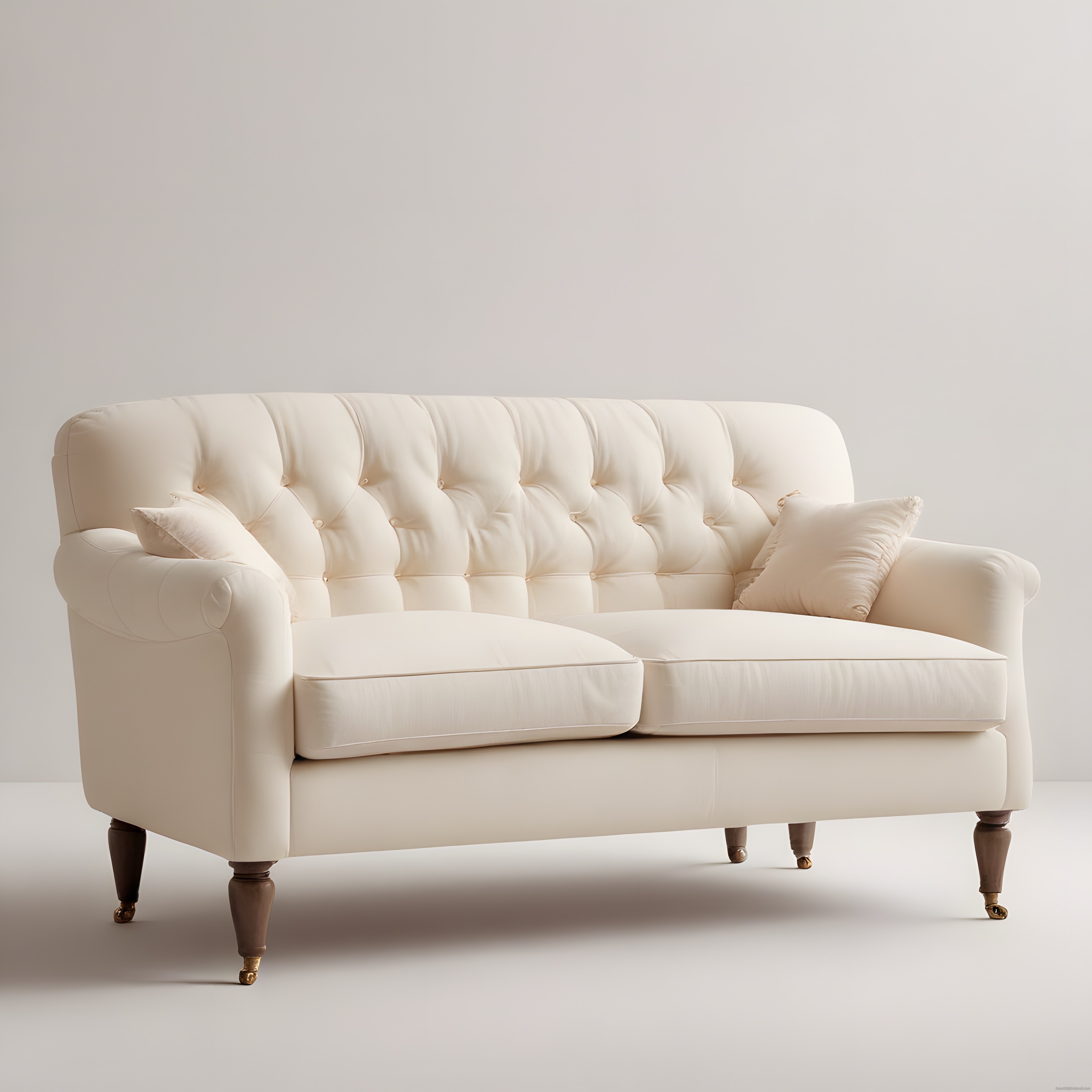 Krem Rengi Düğmeli Chesterfield Kanepe: Şık ve Modern Salon Mobilyası