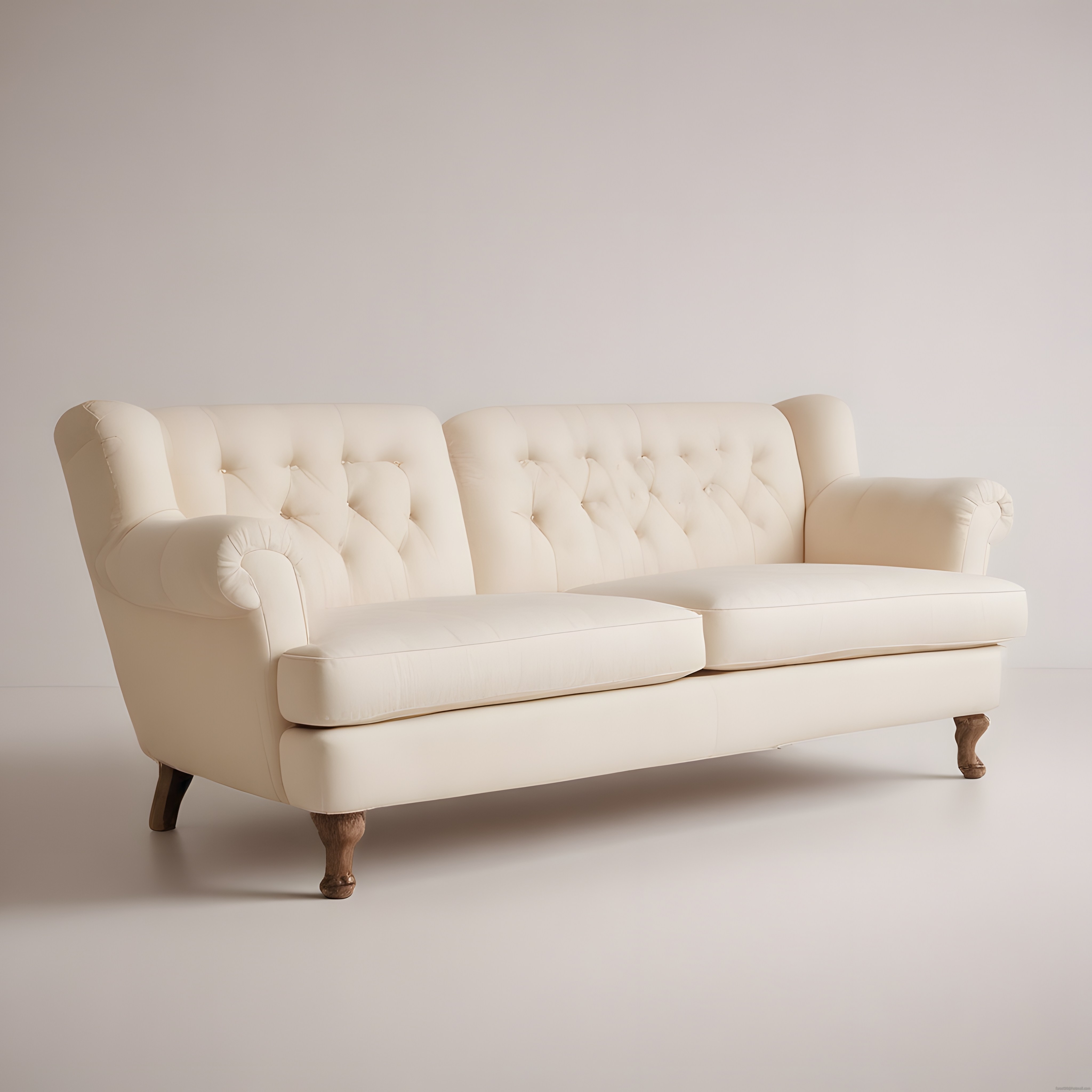 Krem Rengi Kapitoneli Chesterfield Kanepe ile Elegan ve Zamansız Ev Dekorasyonu