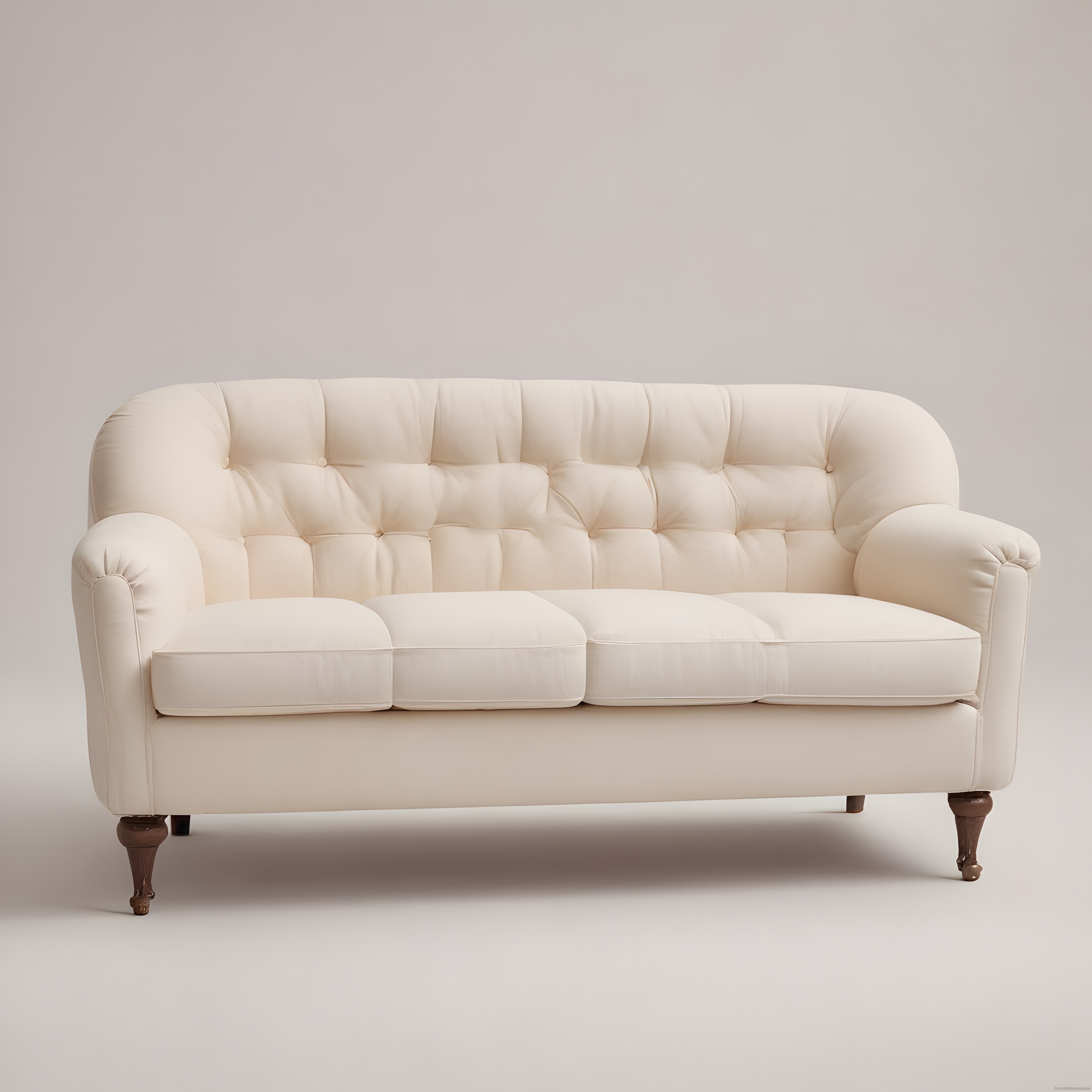 Krem Rengi Kapitoneli Chesterfield Üçlü Koltuk, Minimalist Dekorasyon Krem Rengi Kapitoneli Chesterfield Üçlü Koltuk, Minimalist Dekorasyon