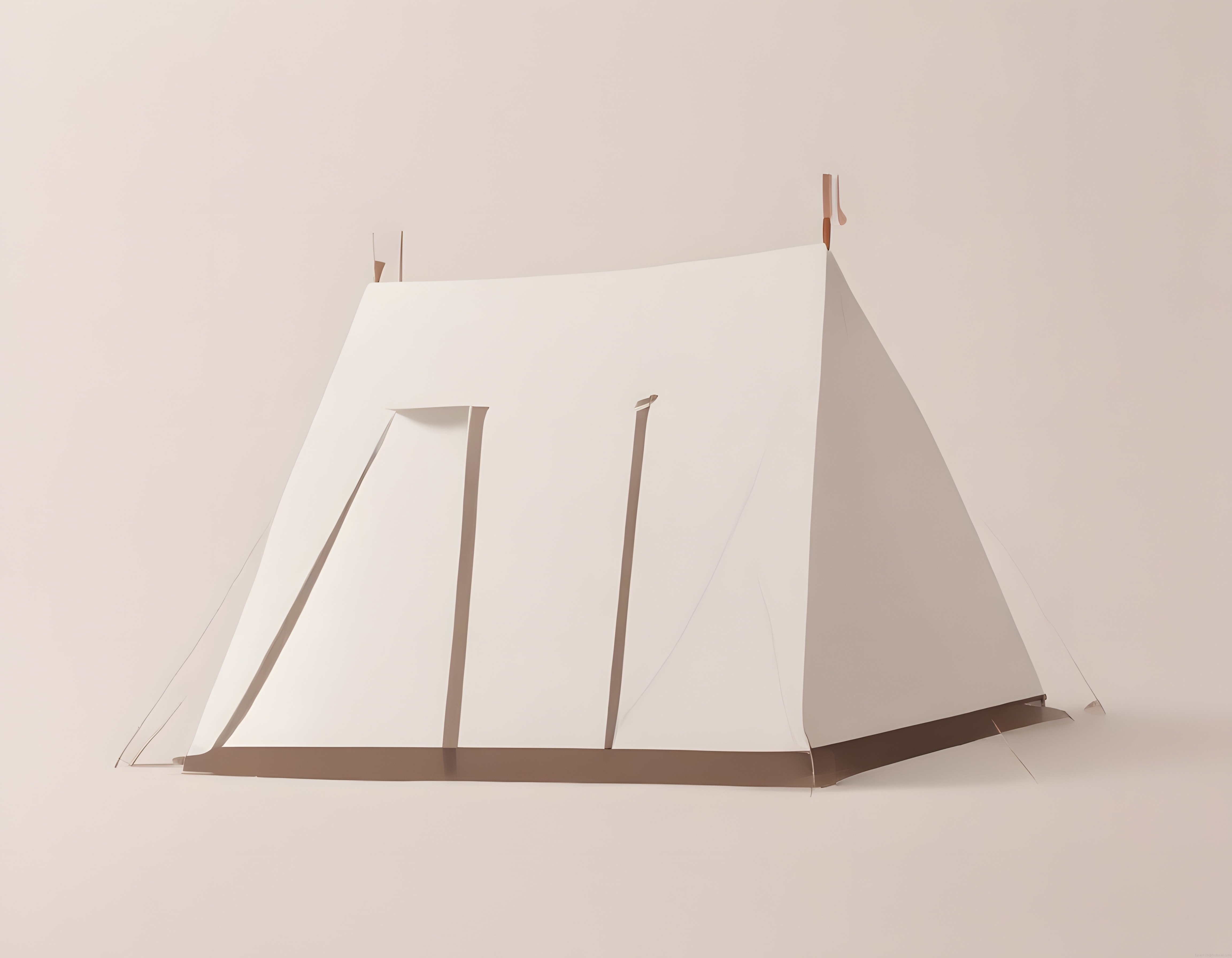 Krem Rengi Minimalist Kamp Çadırı: Sade ve Modern Outdoor Konsepti