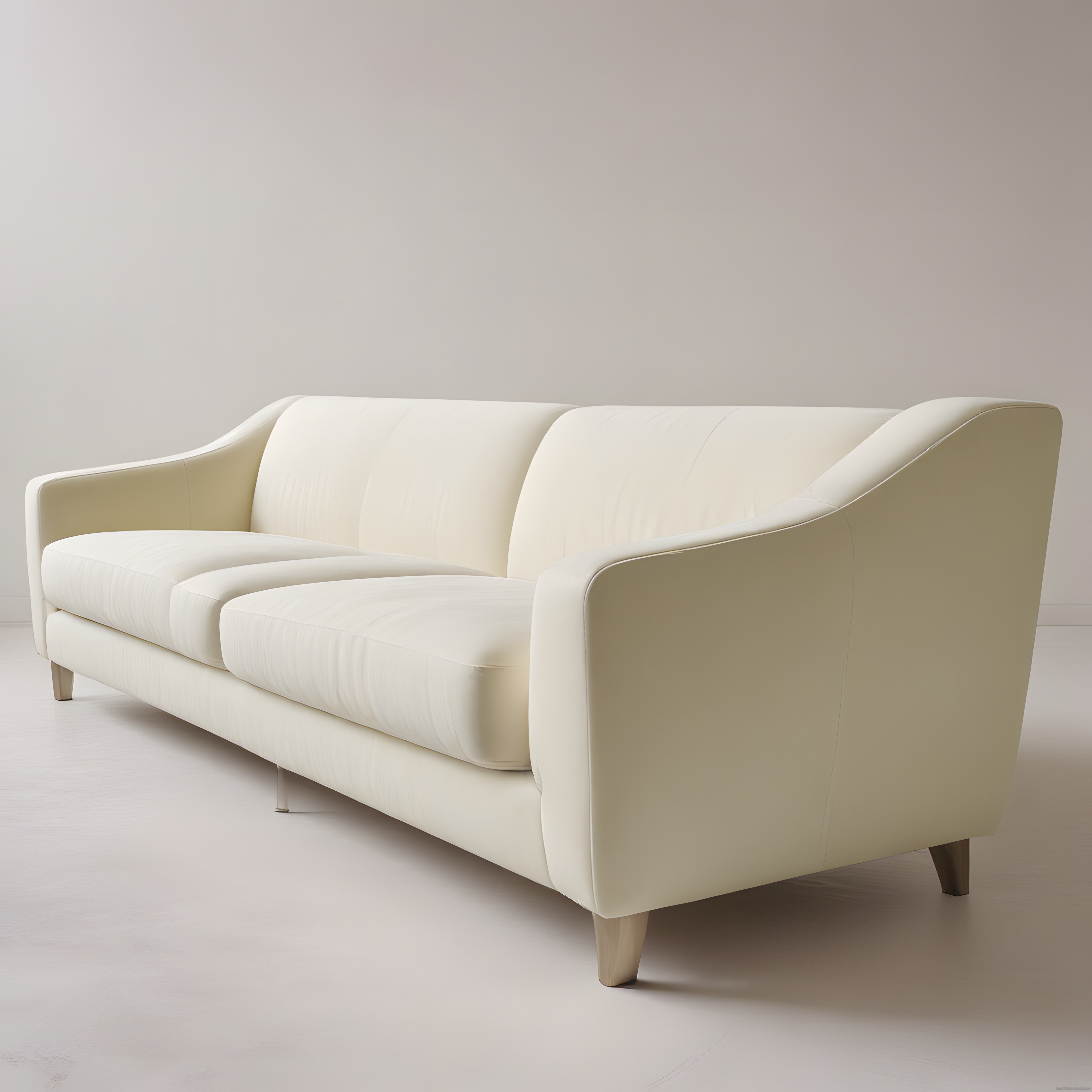 Krem Rengi Modern Üçlü Kanepe: Minimalist Salon Dekorasyonu İçin Şık Seçenek