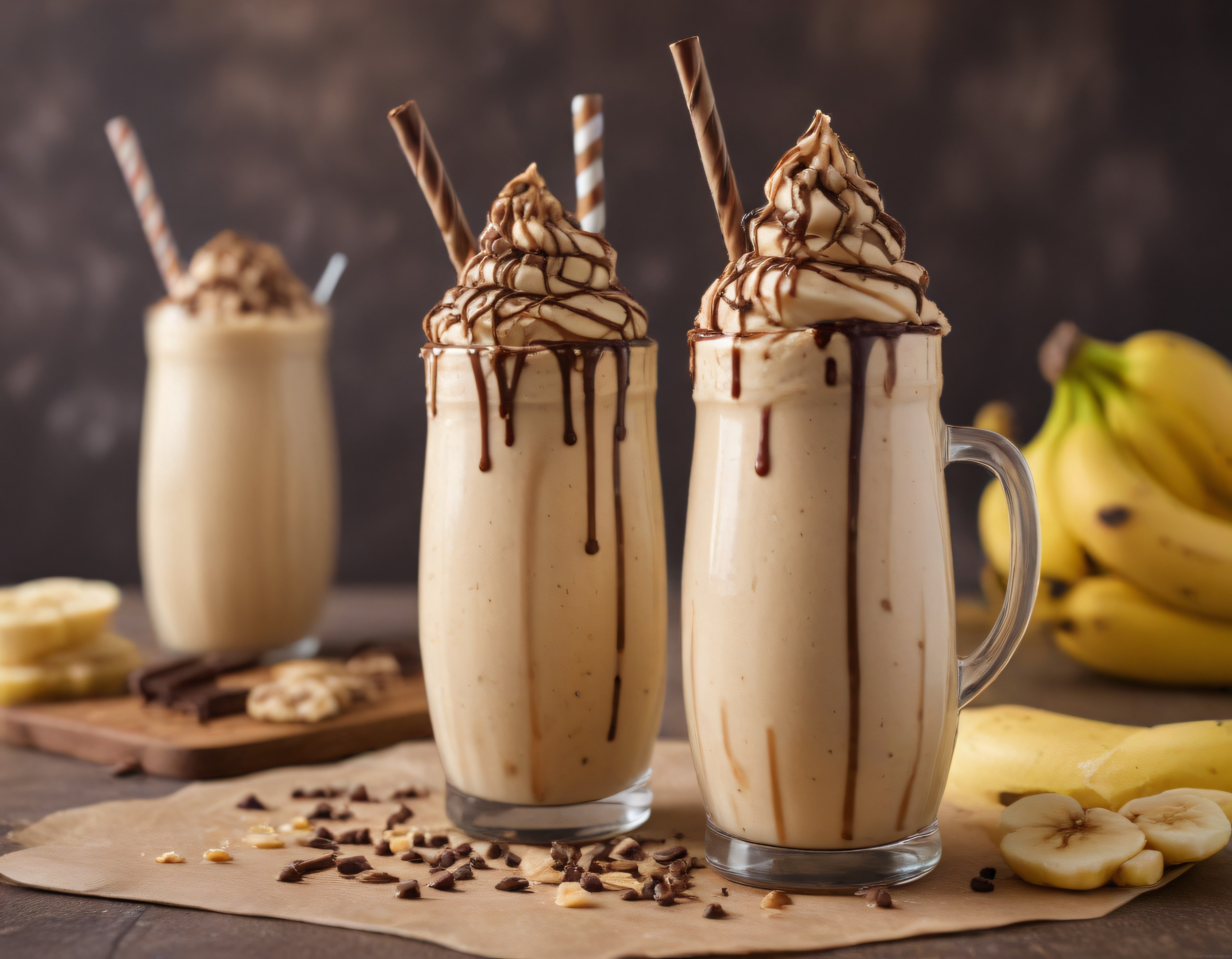 Krem Şantili Muzlu Çikolatalı Milkshake Tarifi: Ev Yapımı İçecek Keyfi