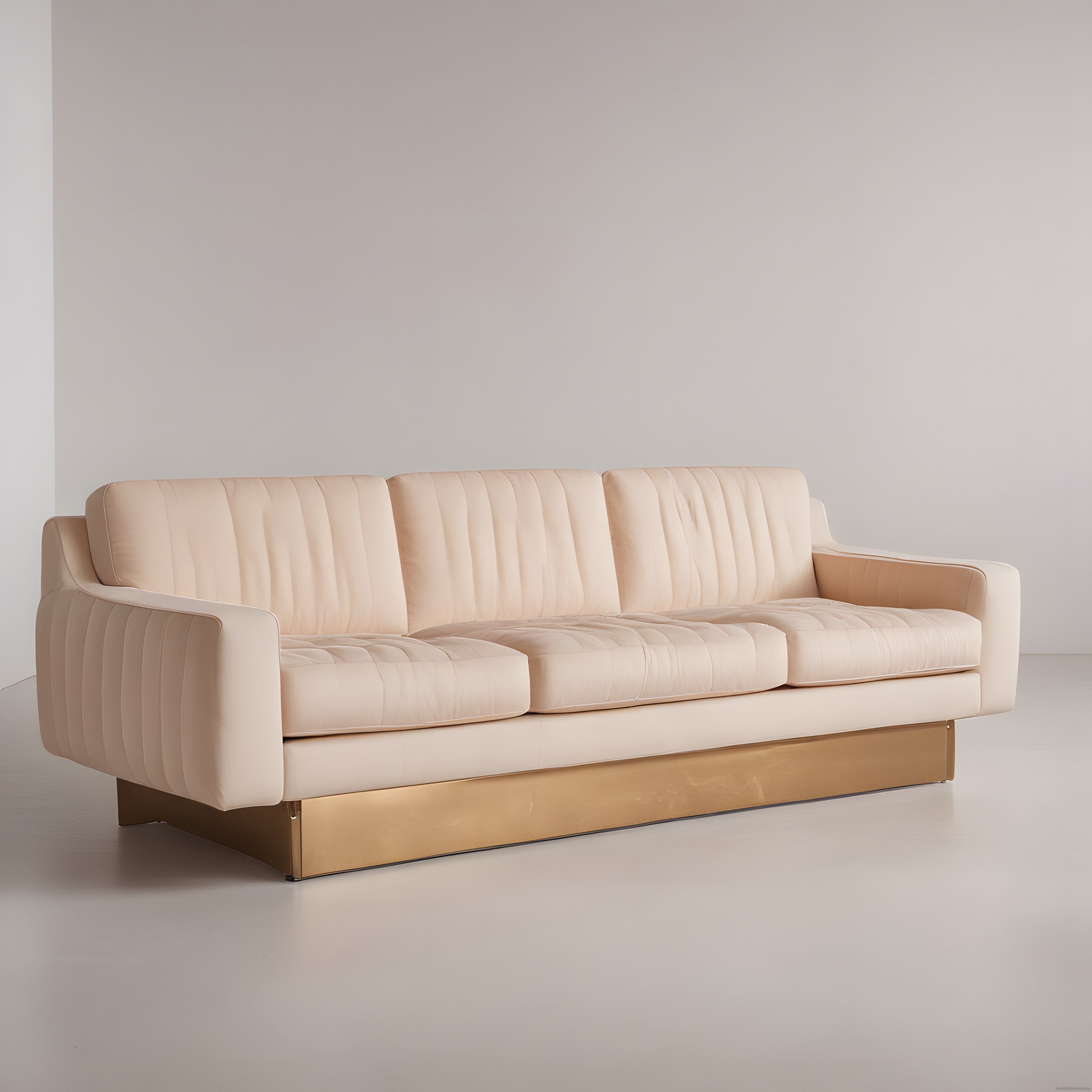 Krem Tonlu Modern Kanepe ile Lüks ve Minimalist Salon Dekorasyonu