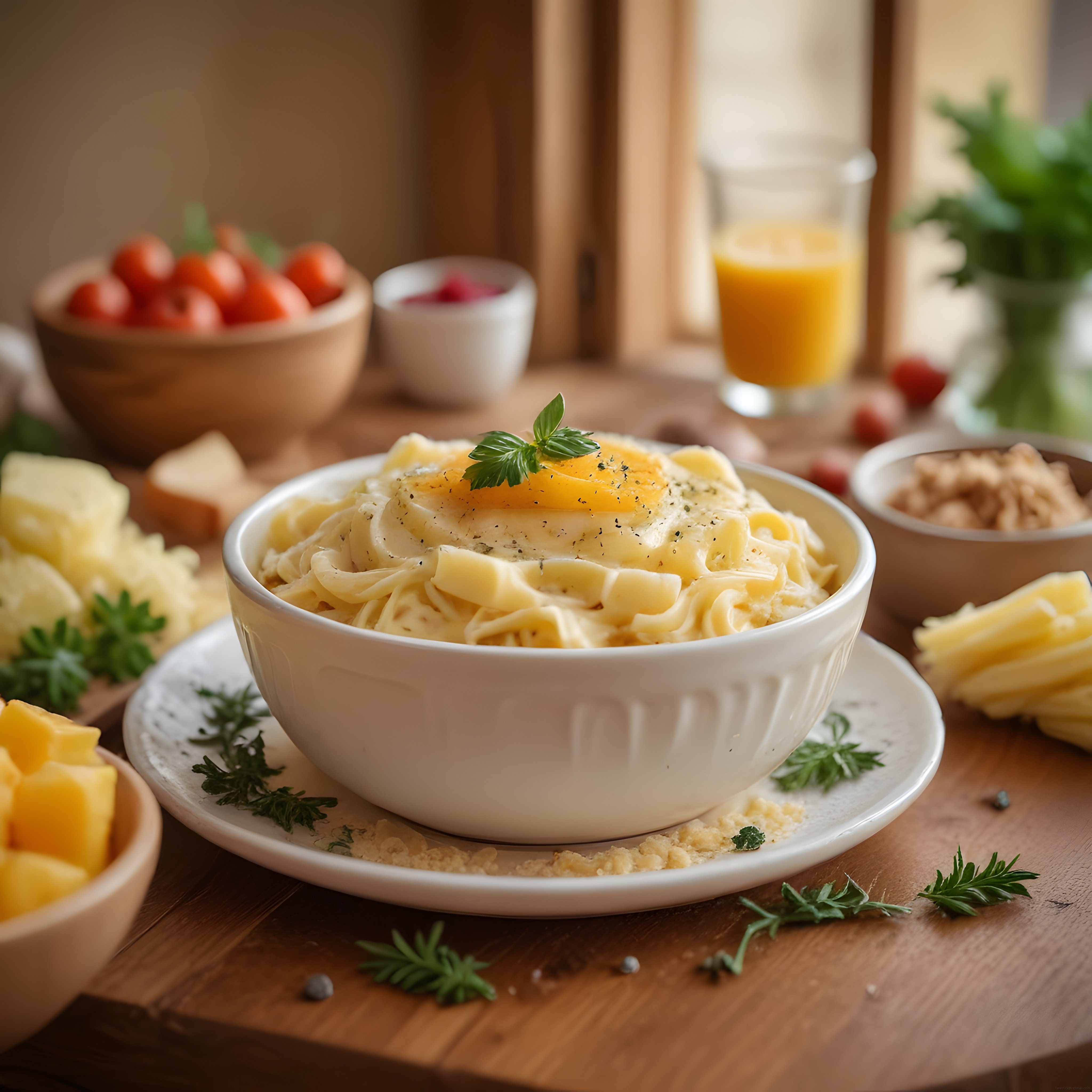 Krema Soslu Taze Makarna: Peynirli ve Fesleğenli Ev Lezzeti
