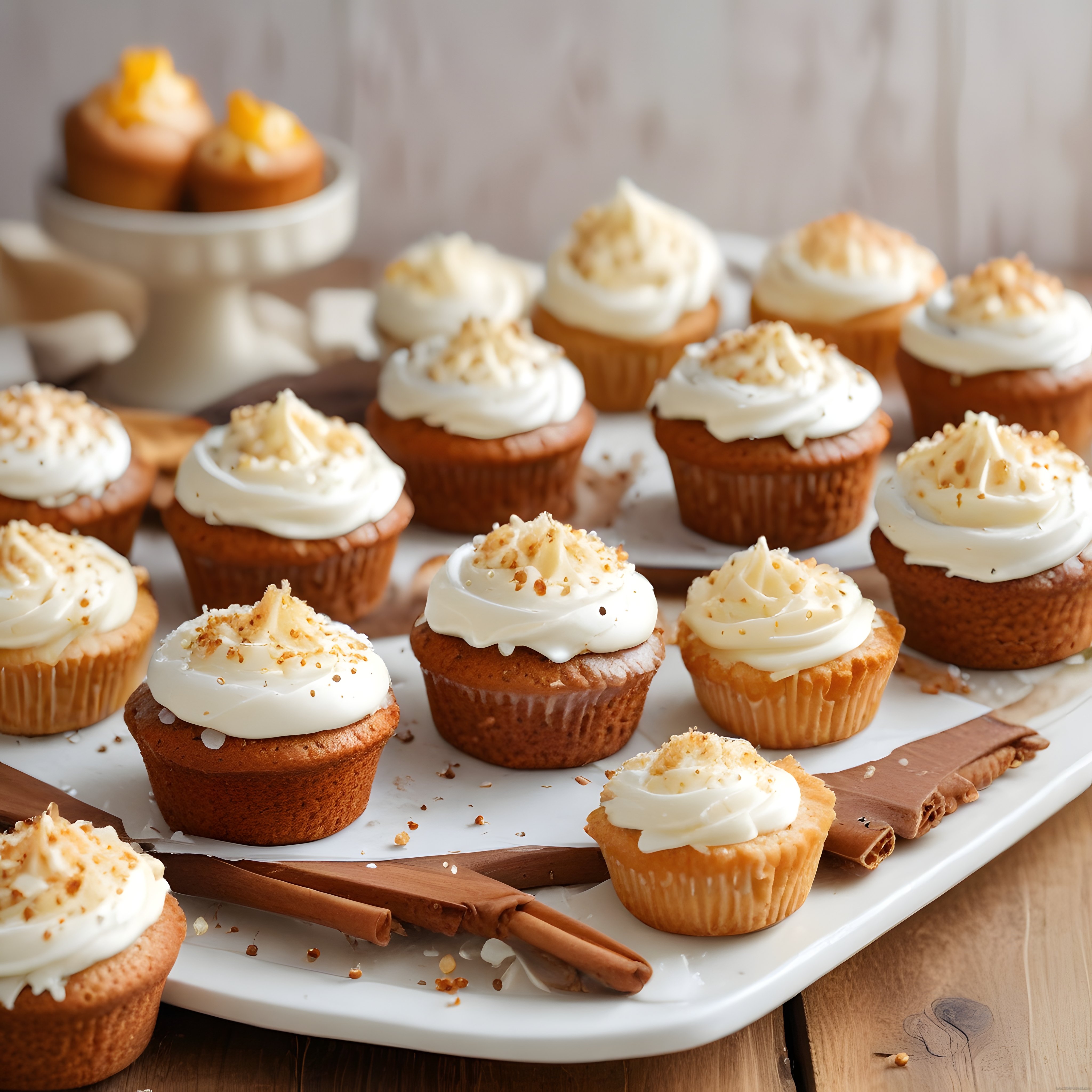 Kremalı Cupcake Tarifi: Fındık Kırıntılı Ev Yapımı Mini Kekler