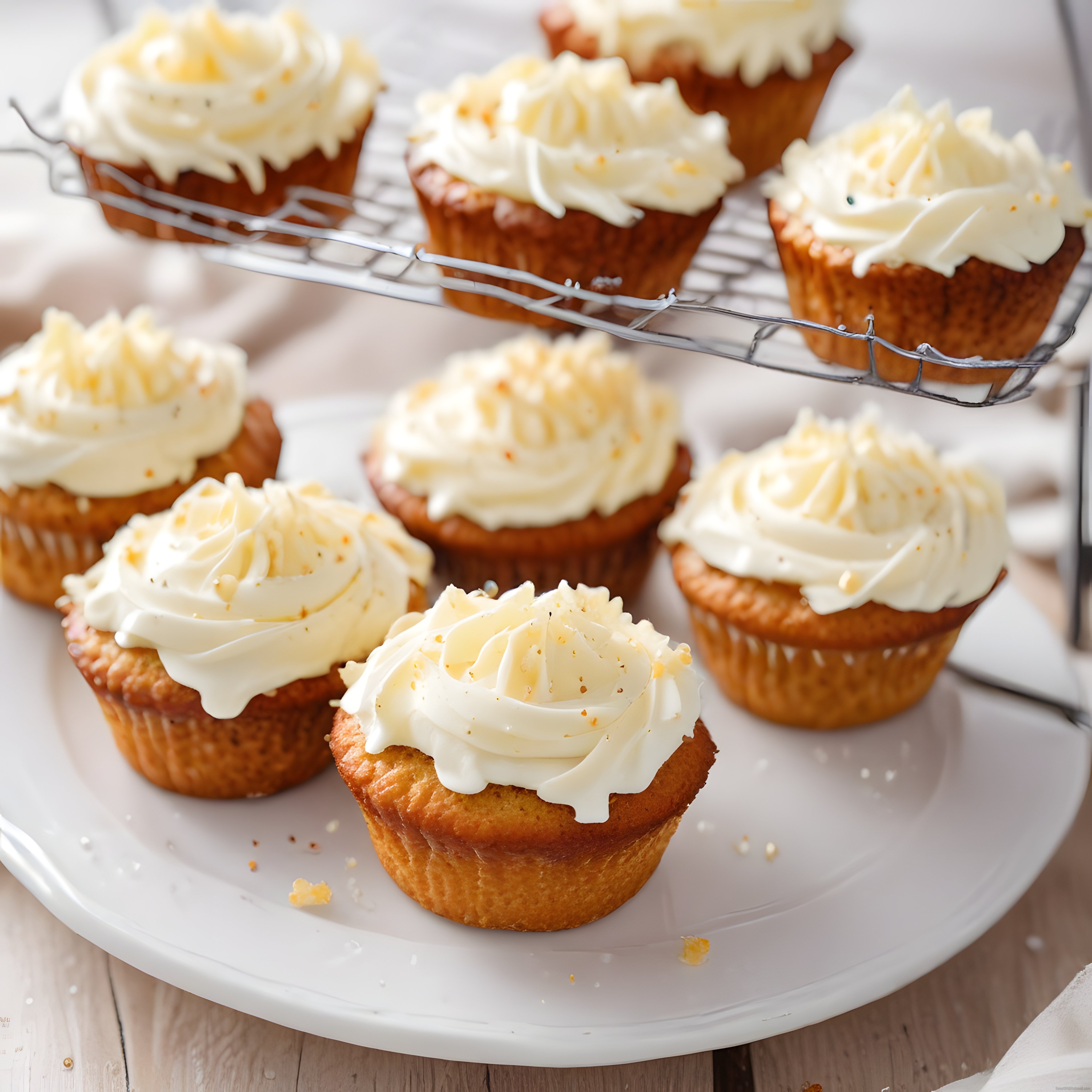 Kremalı Cupcakeler: Ev Yapımı, Yumuşacık Kek ve Beyaz Krema Süslemesi