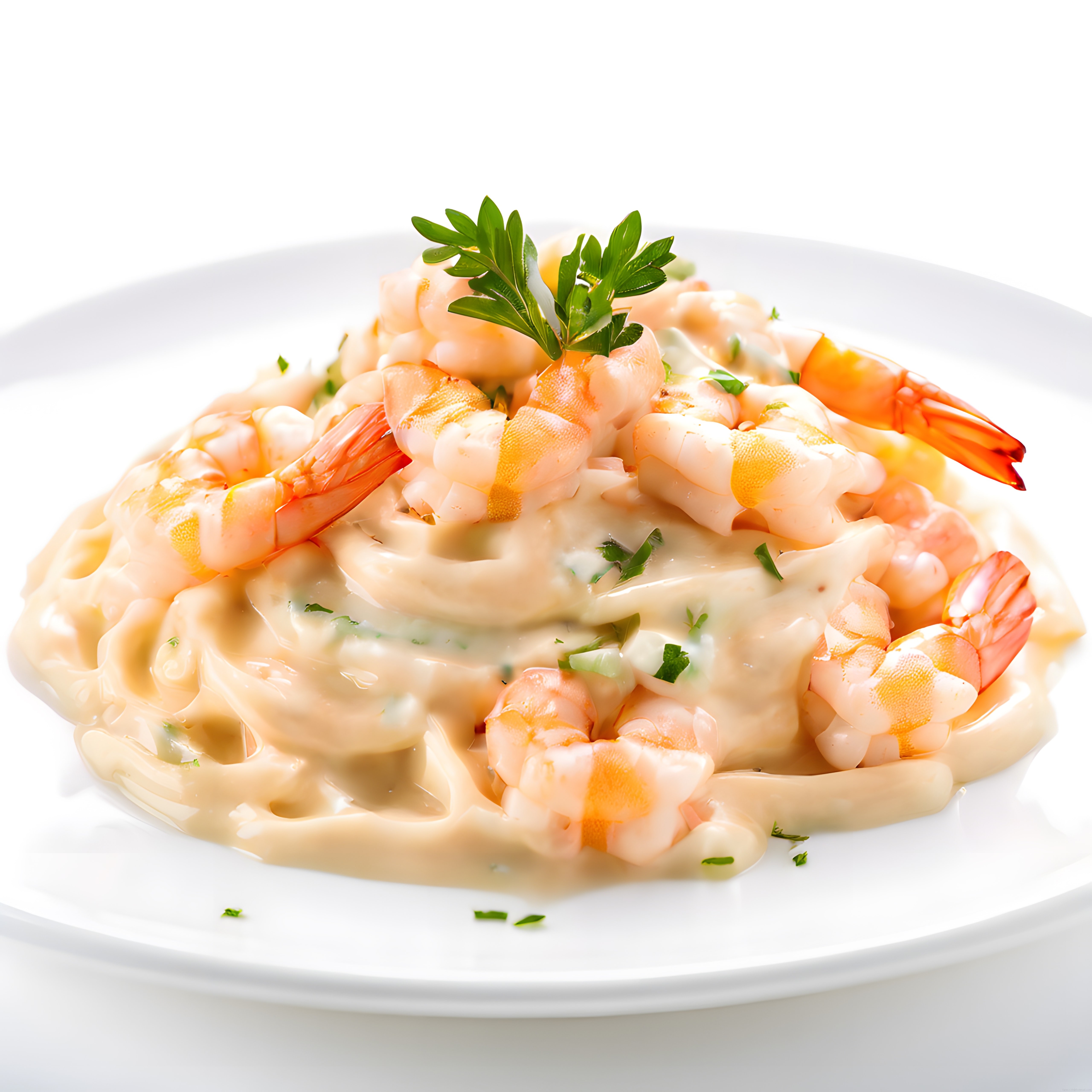 Kremalı karidesli fettucine alfredo makarna tarifi ve profesyonel stüdyo sunumu