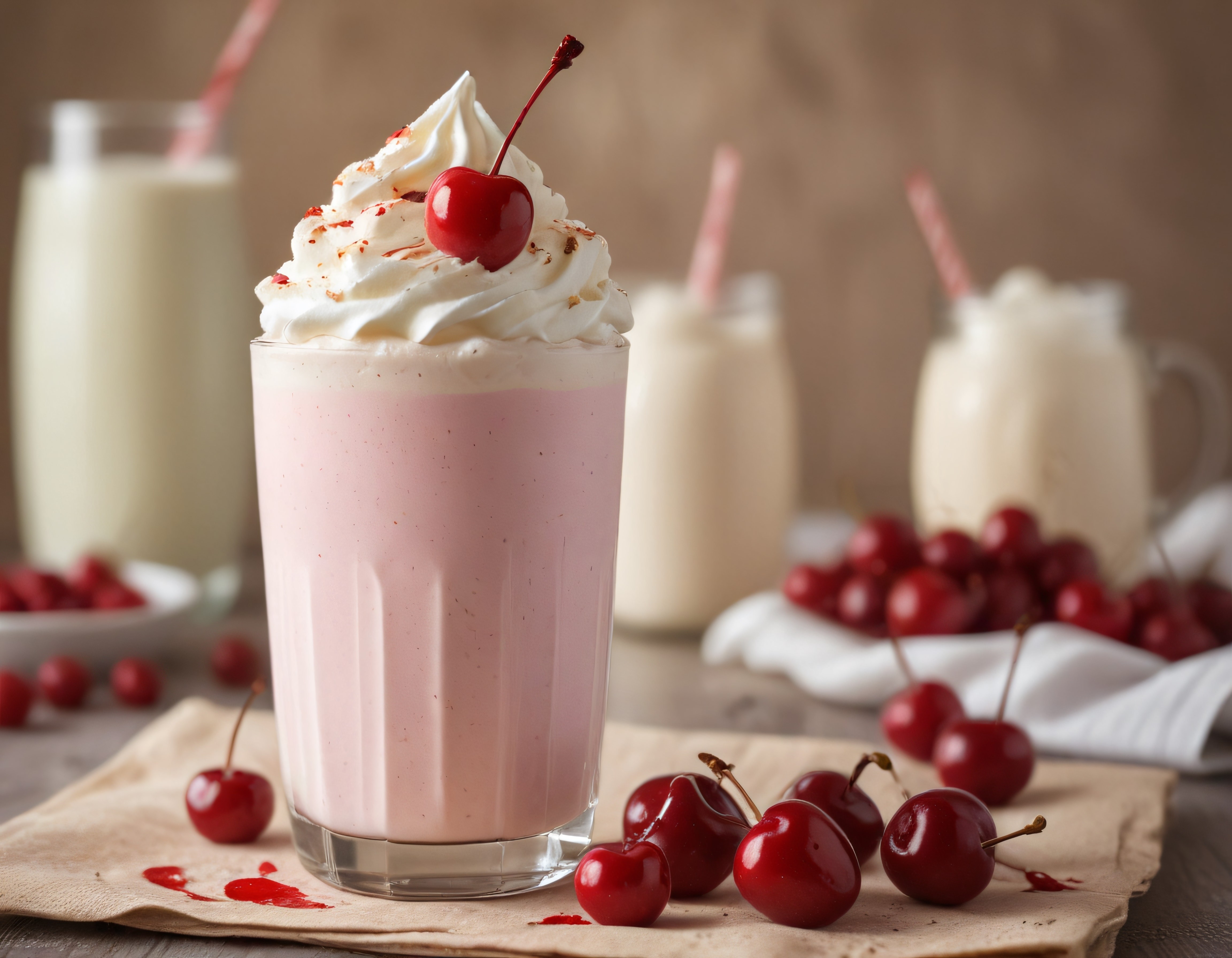 Kremalı Kiraz Milkshake: Ev Yapımı Serinletici ve Lezzetli Yaz İçeceği