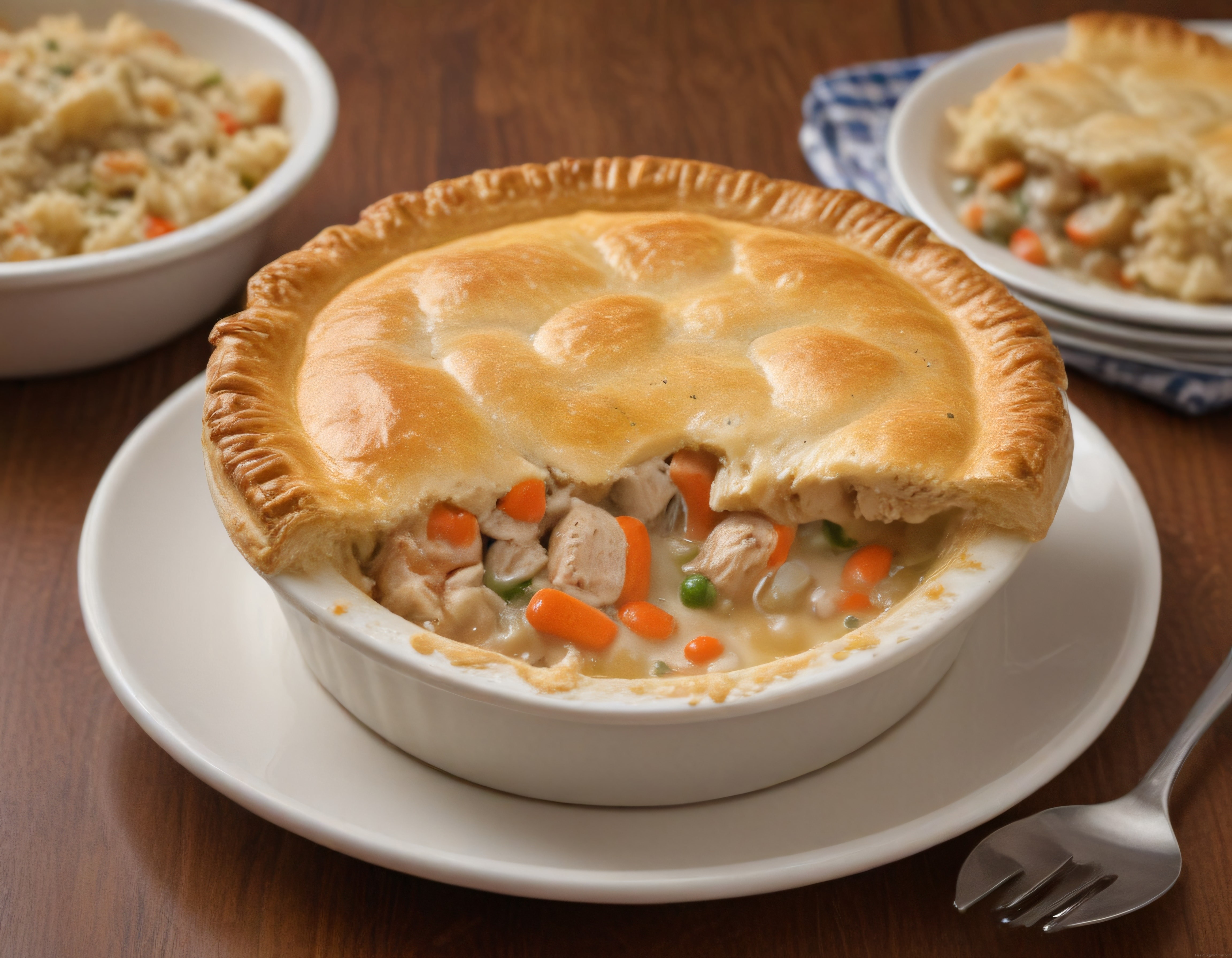 Kremalı Tavuklu Çıtır Pay Tarifi: Havuçlu Bezelyeli Nefis Ev Yemeği