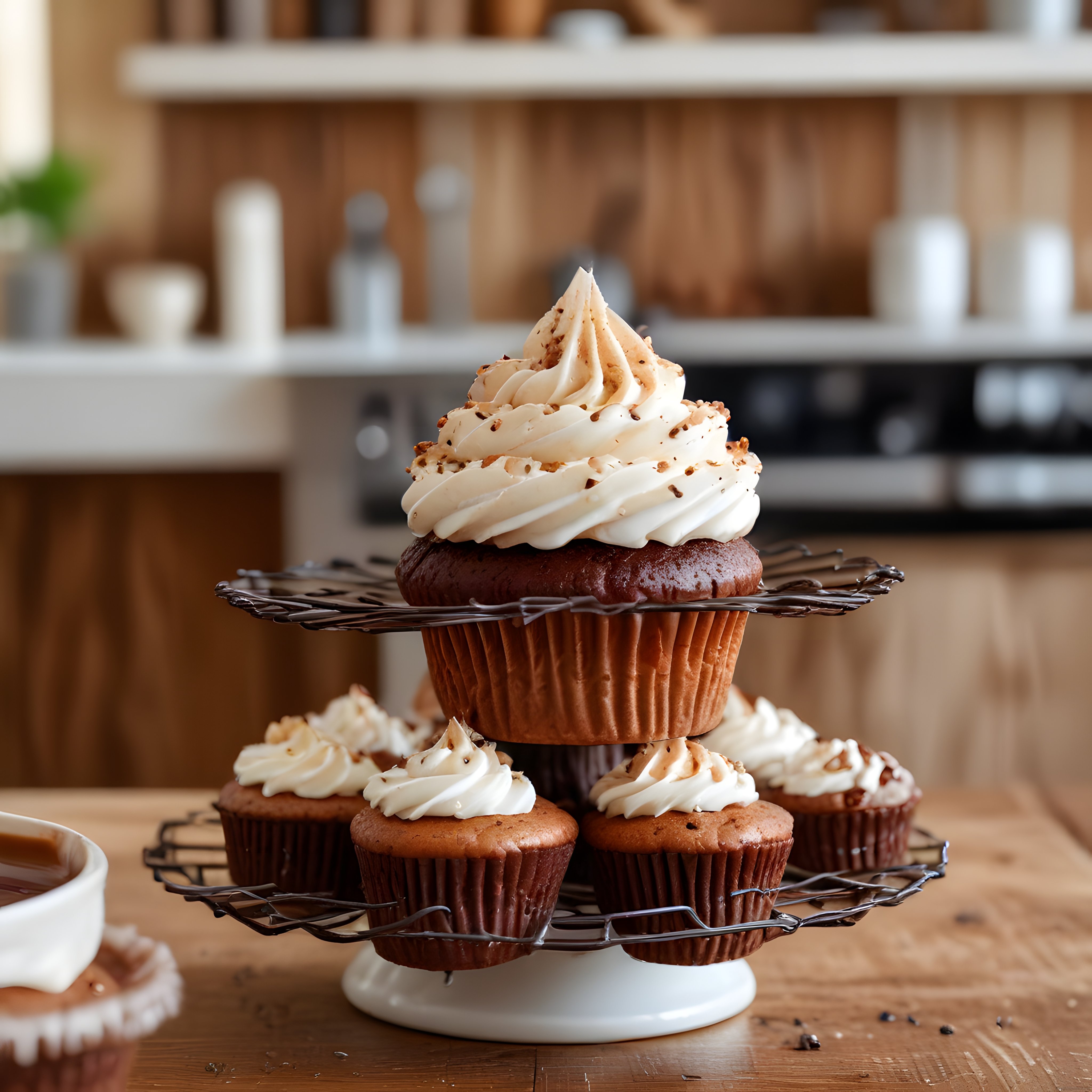 Kremalı ve Fındık Parçacıklı Cupcakeler: Mutfakta Taptaze Tatlı Keyfi