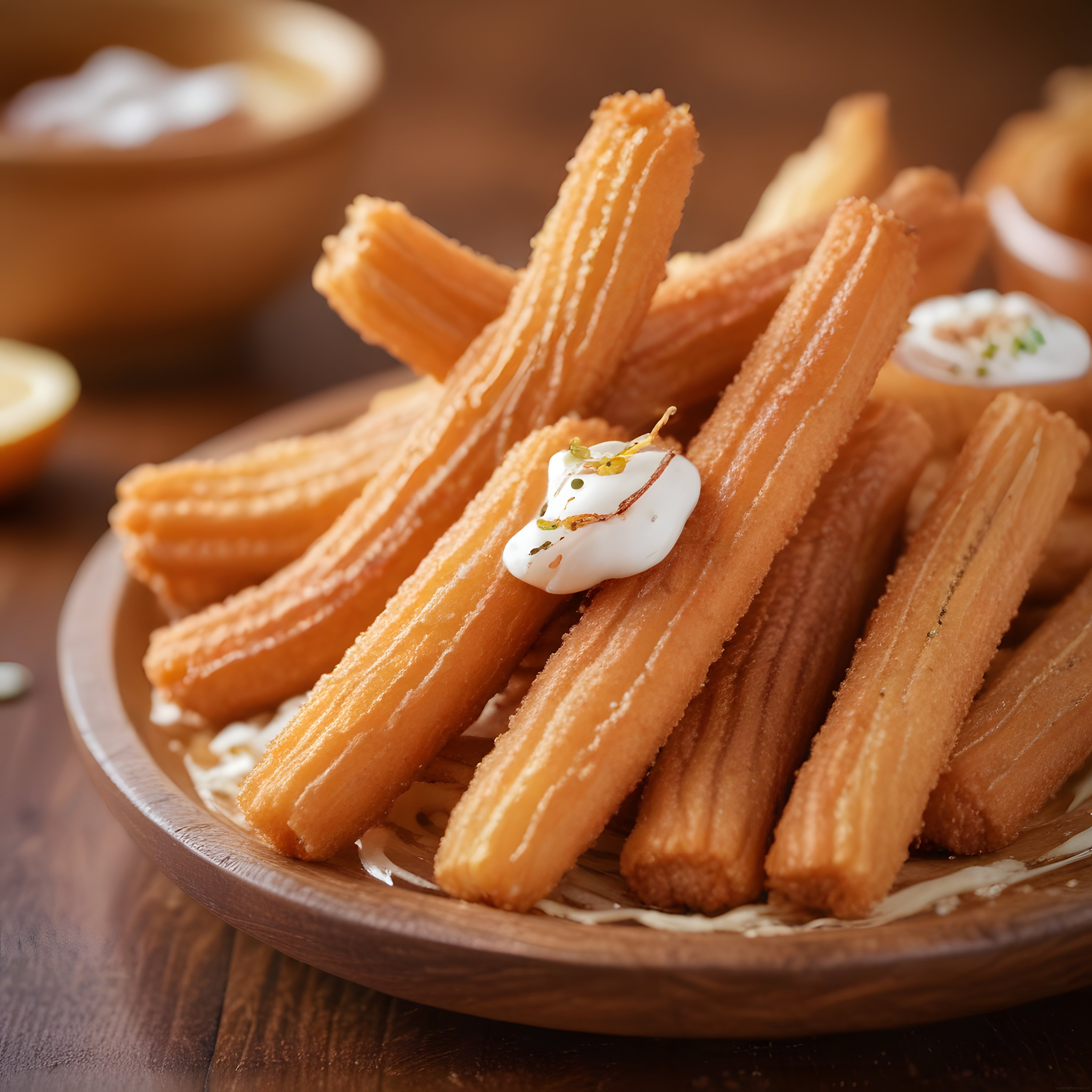 Kremalı ve Fıstıklı Çıtır Churros Tatlısı: İspanyol Mutfağından Eşsiz Bir Sunum