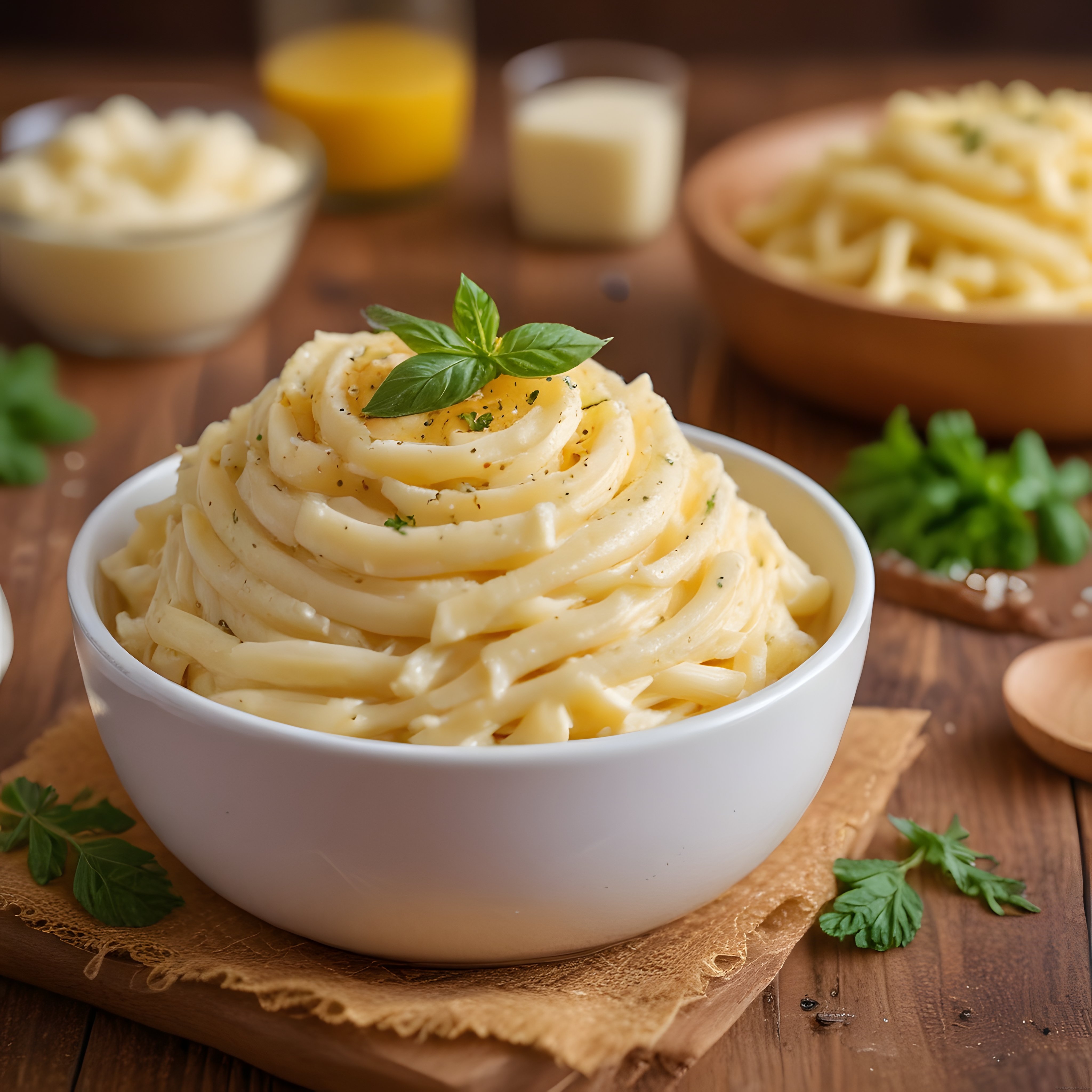Kremalı ve Taze Fesleğenli Fettuccine Alfredo: Ev Yapımı Pratik Makarna Keyfi