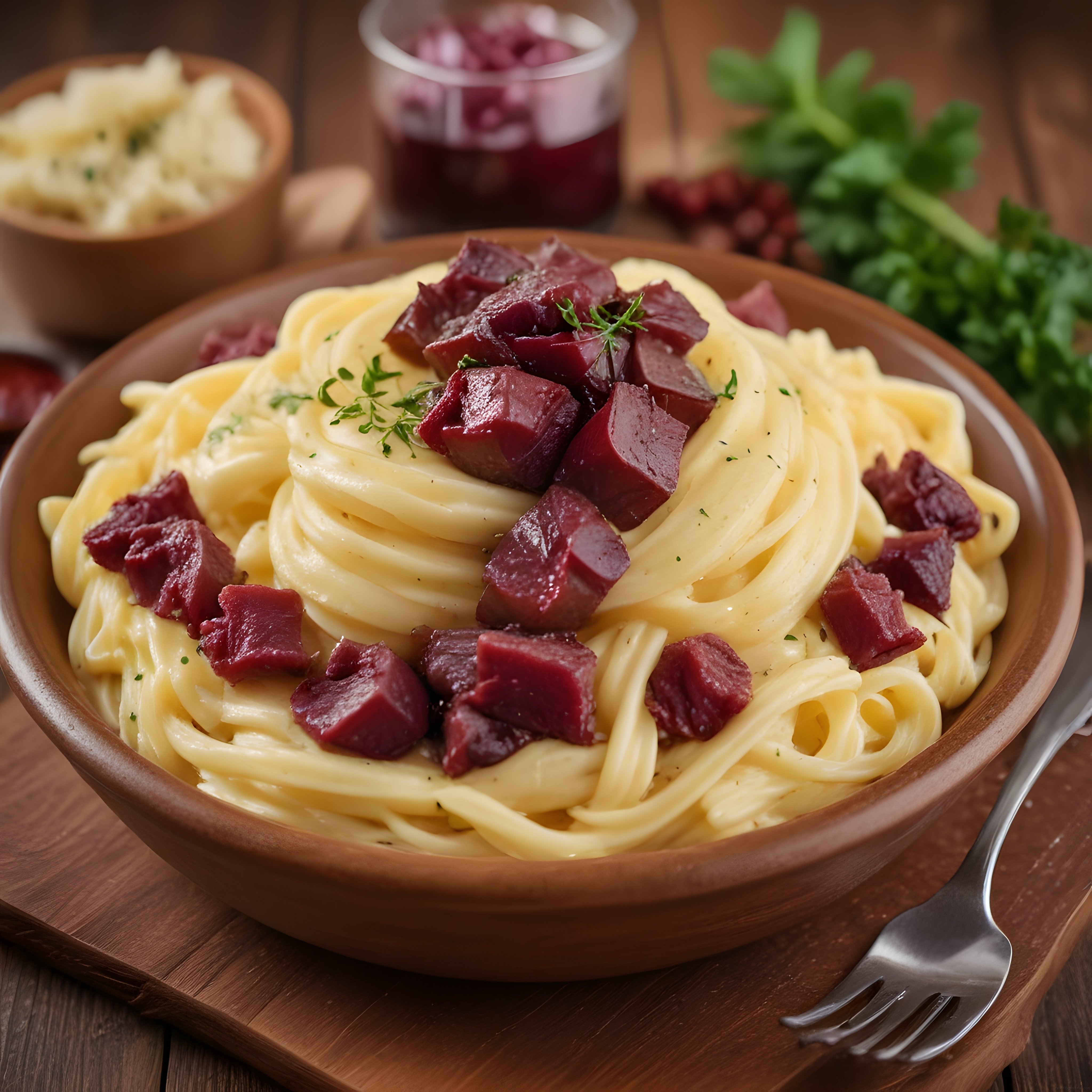Kremsi Pancarlı Fettuccine: Ev Yapımı Sağlıklı Makarna Tabağı