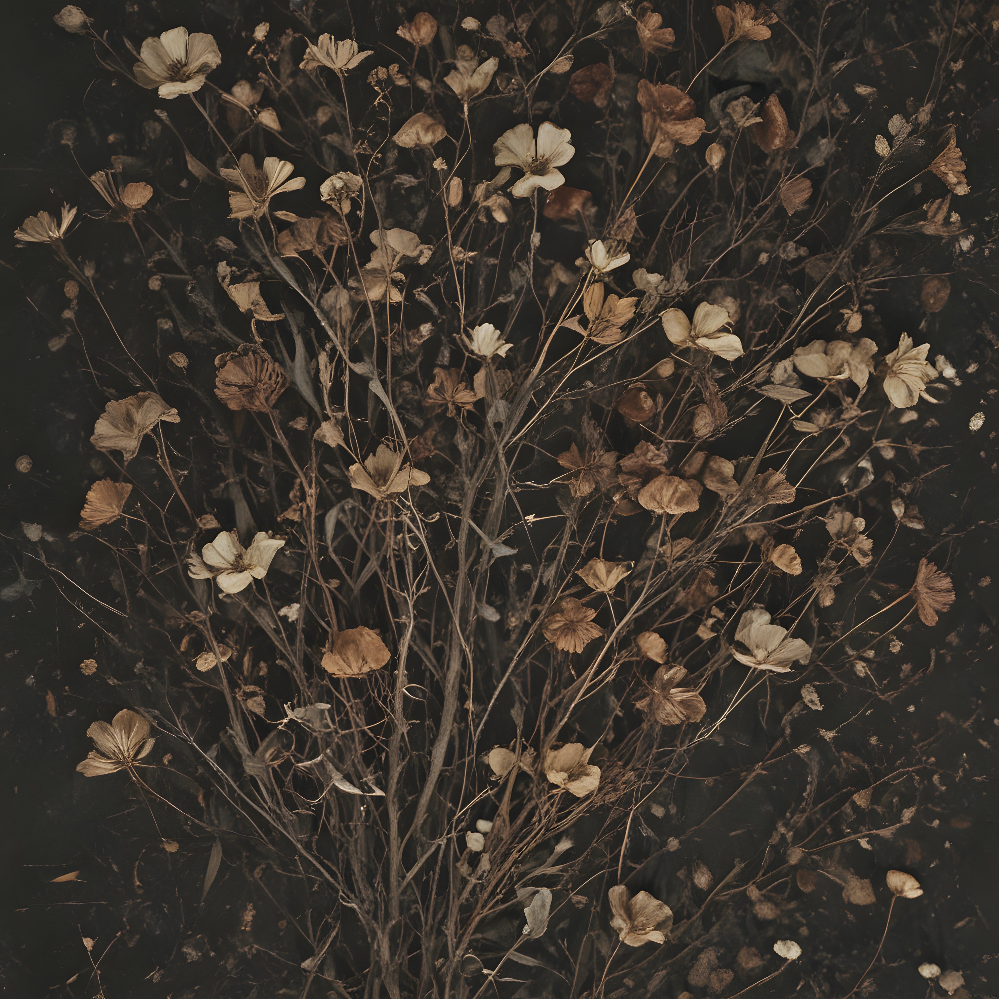 Kuru Çiçeklerden Oluşan Vintage Botanik Natürmort Fotoğrafı Kuru Çiçeklerden Oluşan Vintage Botanik Natürmort Fotoğrafı