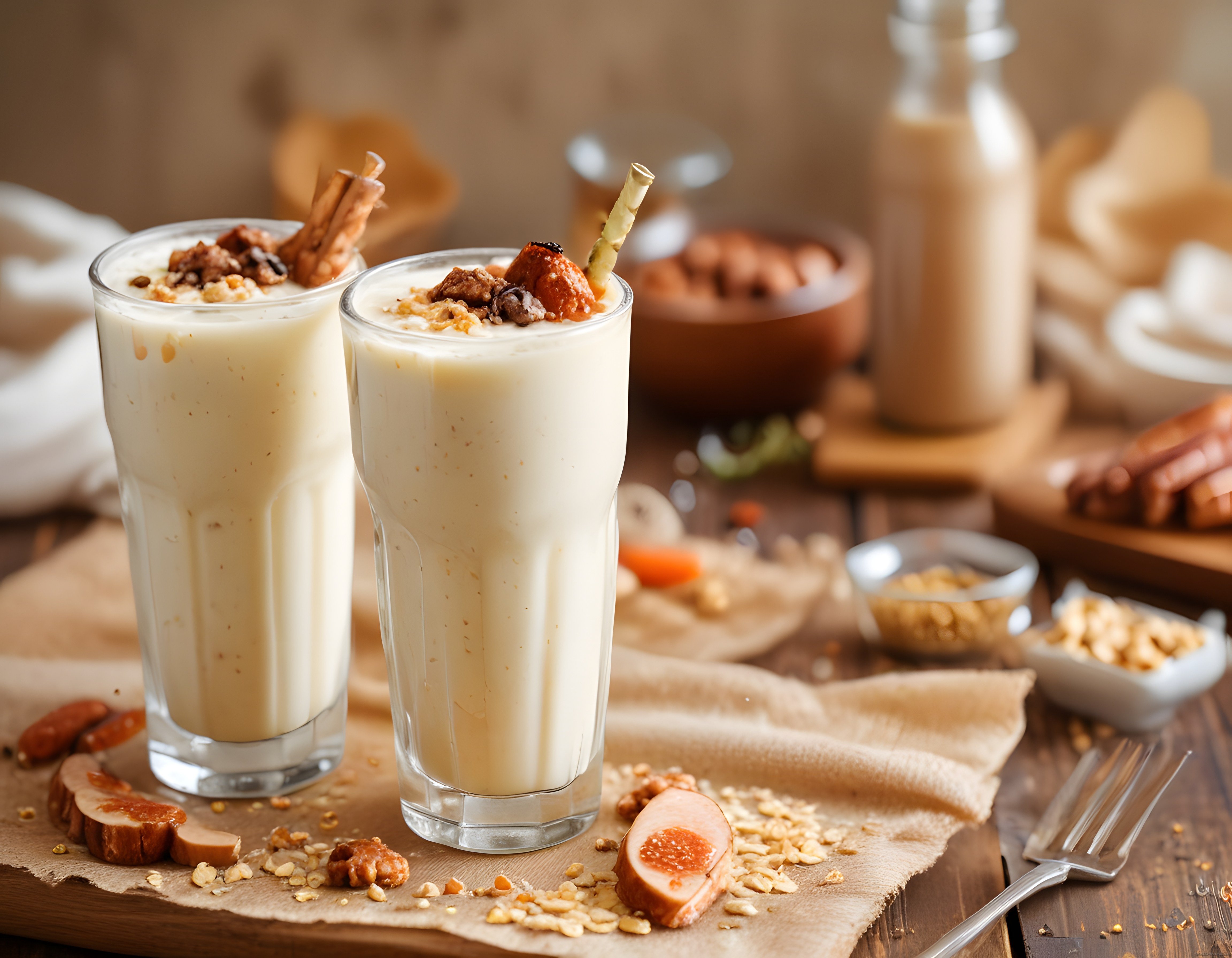 Kuru Meyveli ve Cevizli Kahvaltılık Smoothie: Ev Yapımı Sağlıklı İçecek