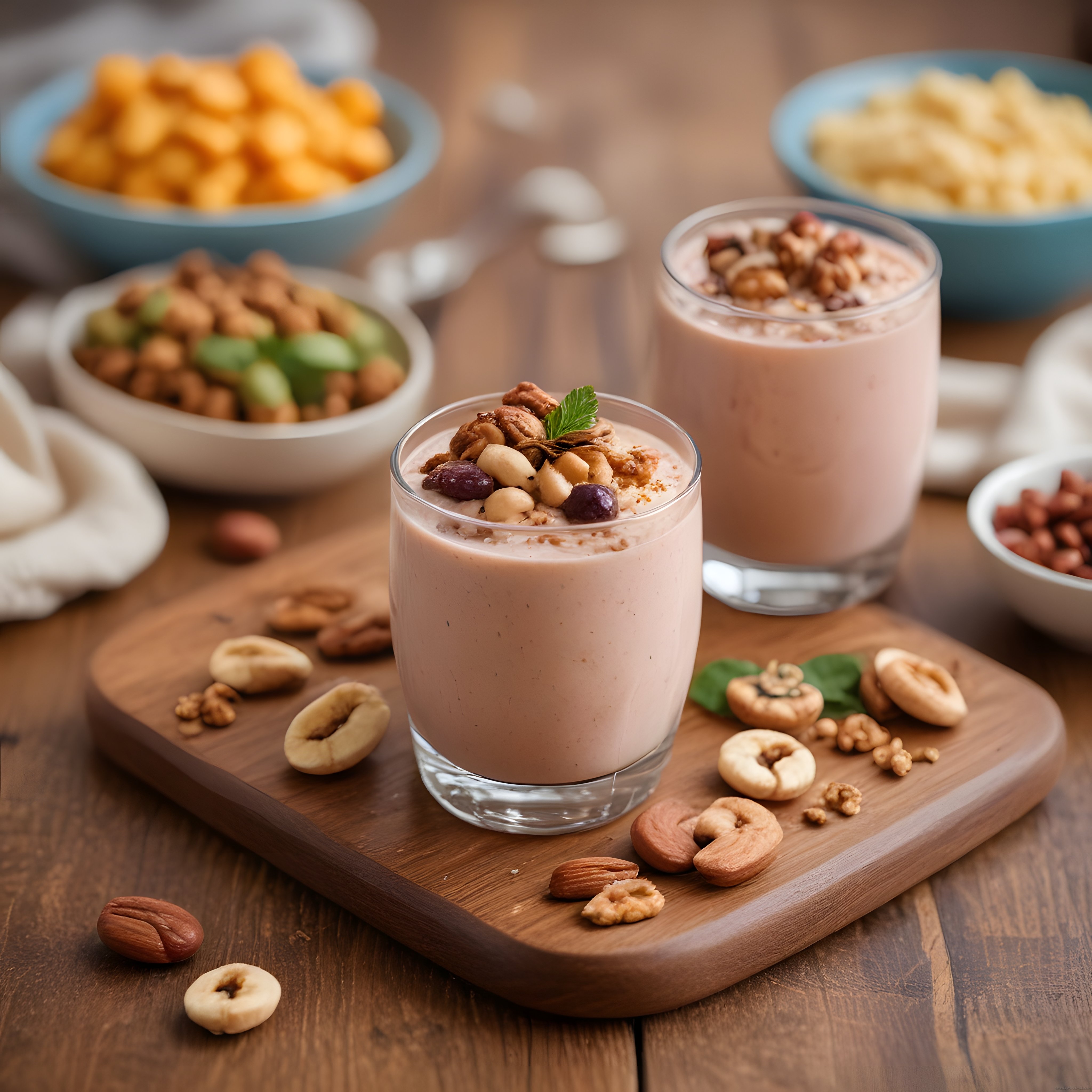 Kuruyemişli ve Kuru Meyveli Puding Sunumu ile Davetkar Atıştırmalık Masası