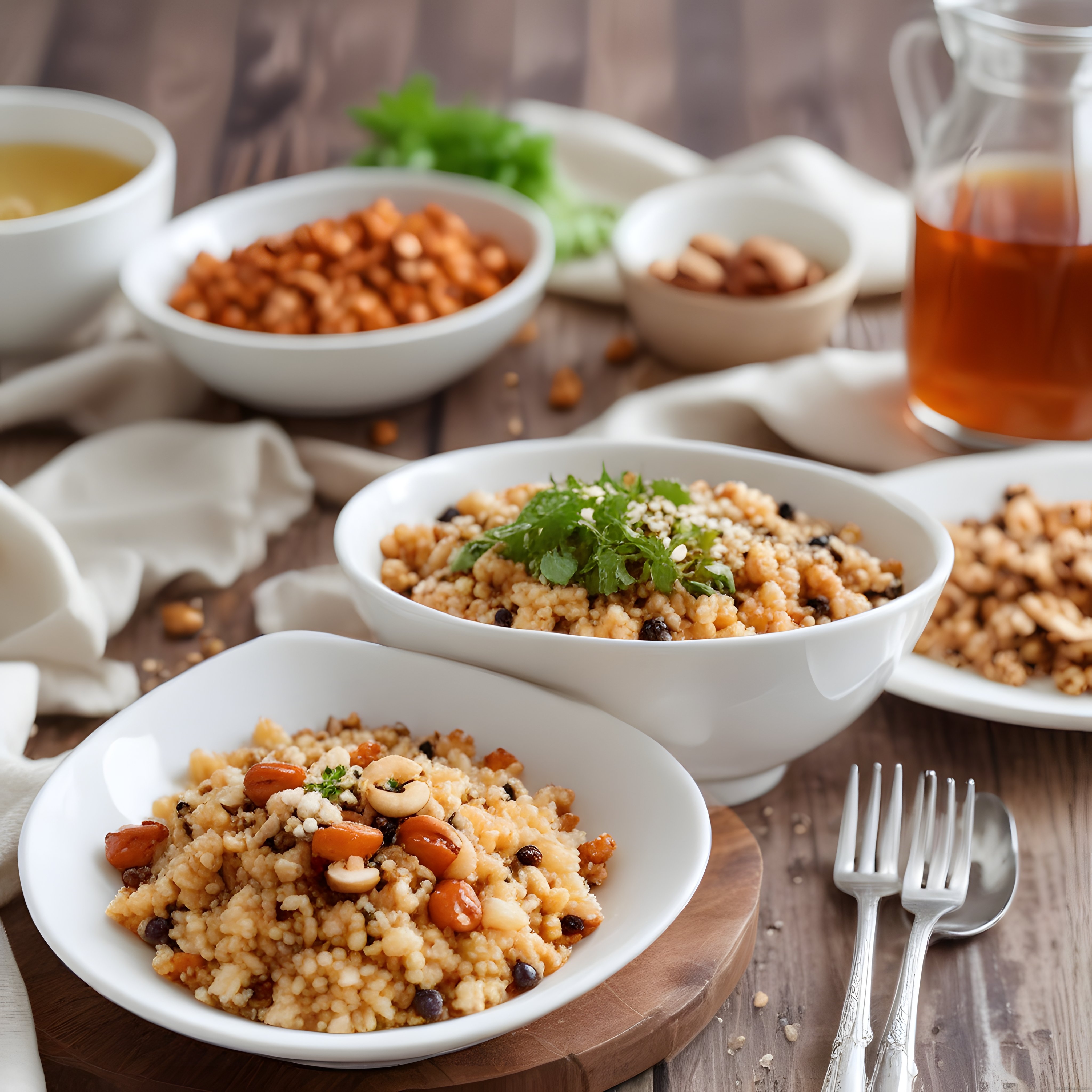 Kuskus Pilavı Tarifi: Fıstık ve Kuru Üzümlü Lezzetli Ana Yemek Sunumu
