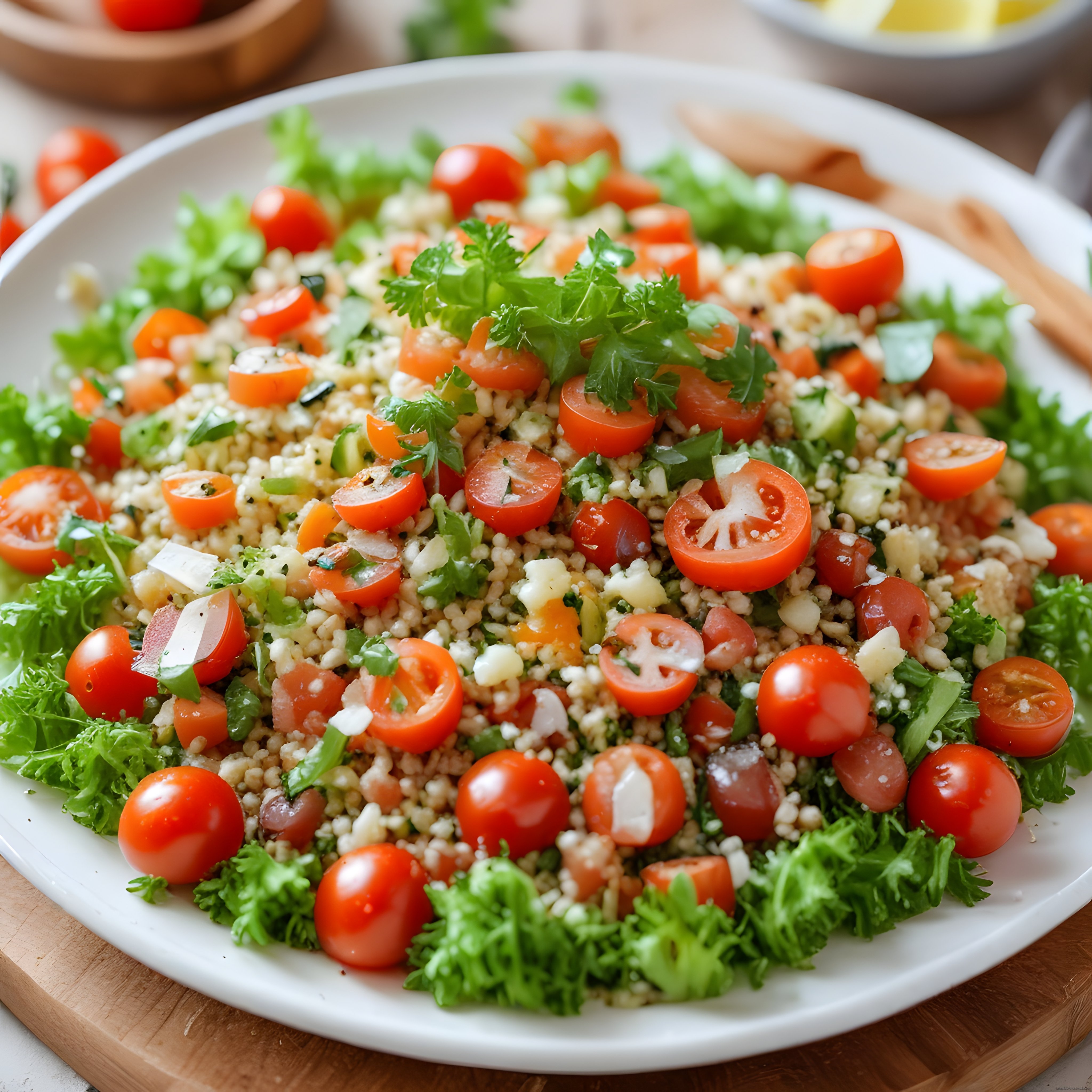 Kuskus Salatası: Taze Domates Maydanoz ve Beyaz Peynirli Pratik Tarif