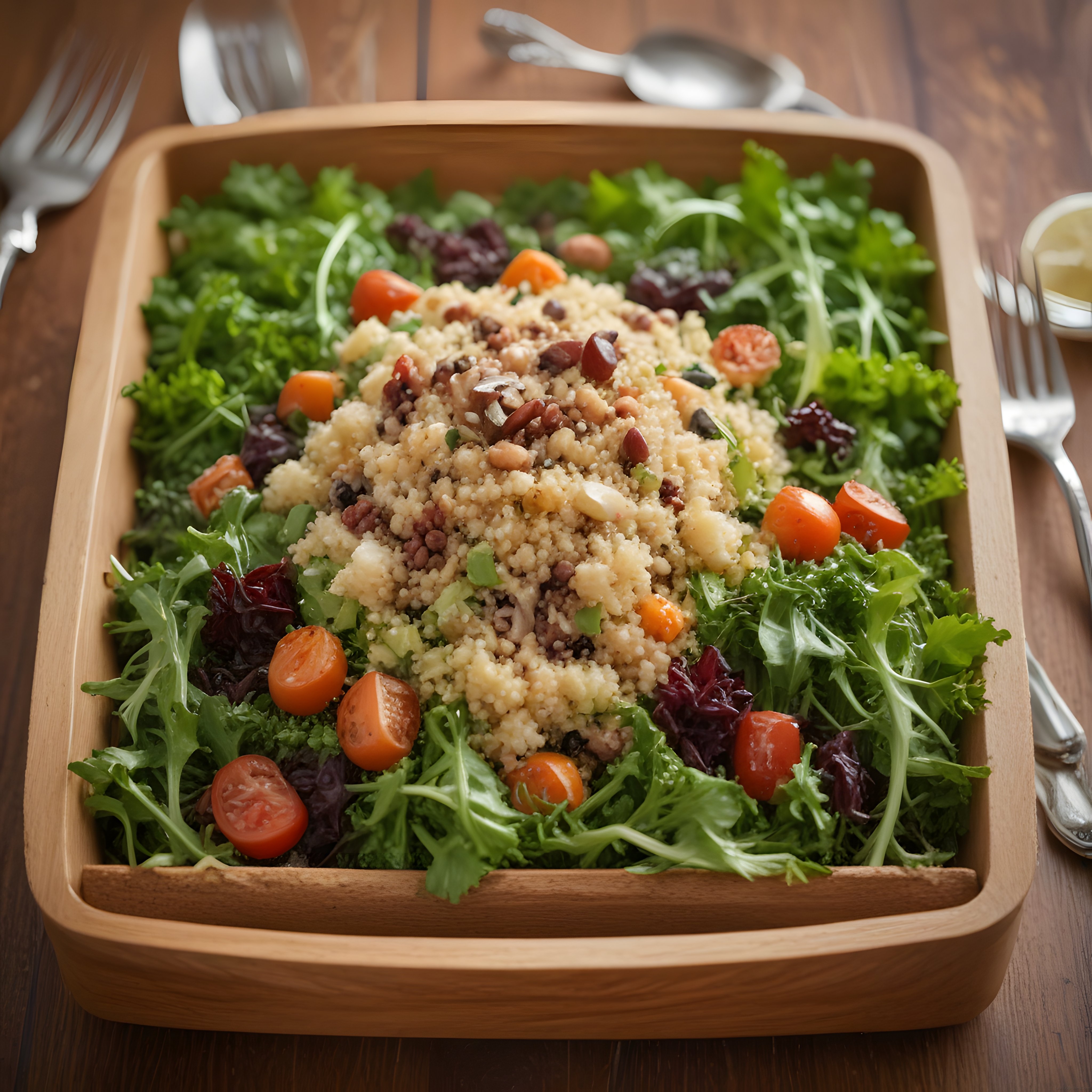Kuskuslu Yeşil Salata Tarifi: Kuruyemişli ve Sağlıklı Bir Öğün