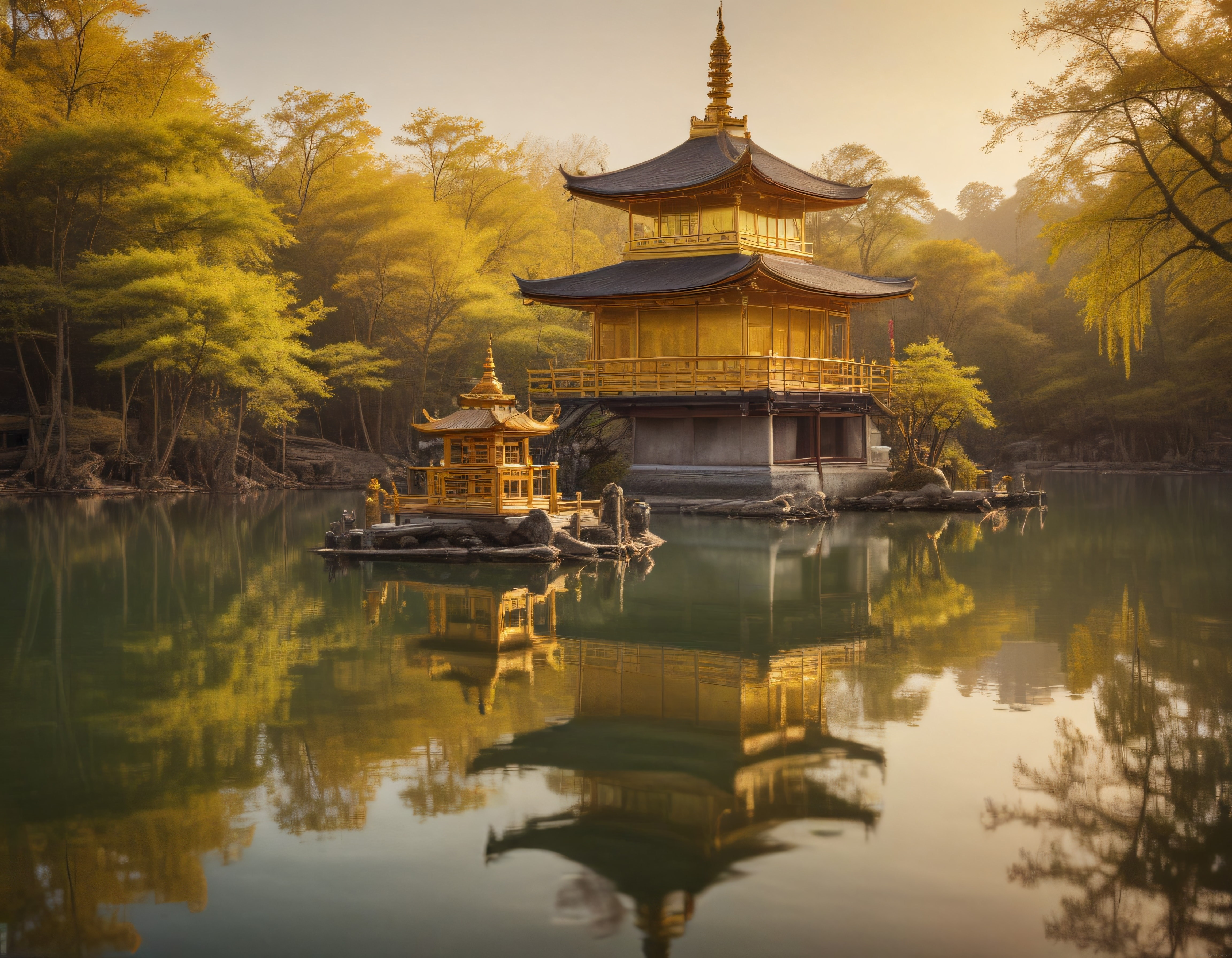 Kyoto'nun Altın Pavilyonu: Göl Kenarında Mistik Japon Mimarisi ve Huzur
