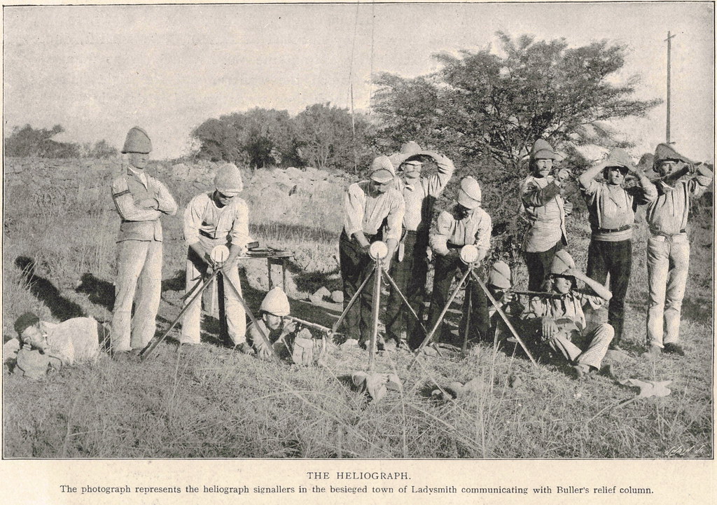 Ladysmith Kuşatması'nda Helyograf Kullanan İngiliz Askerleri 1899
