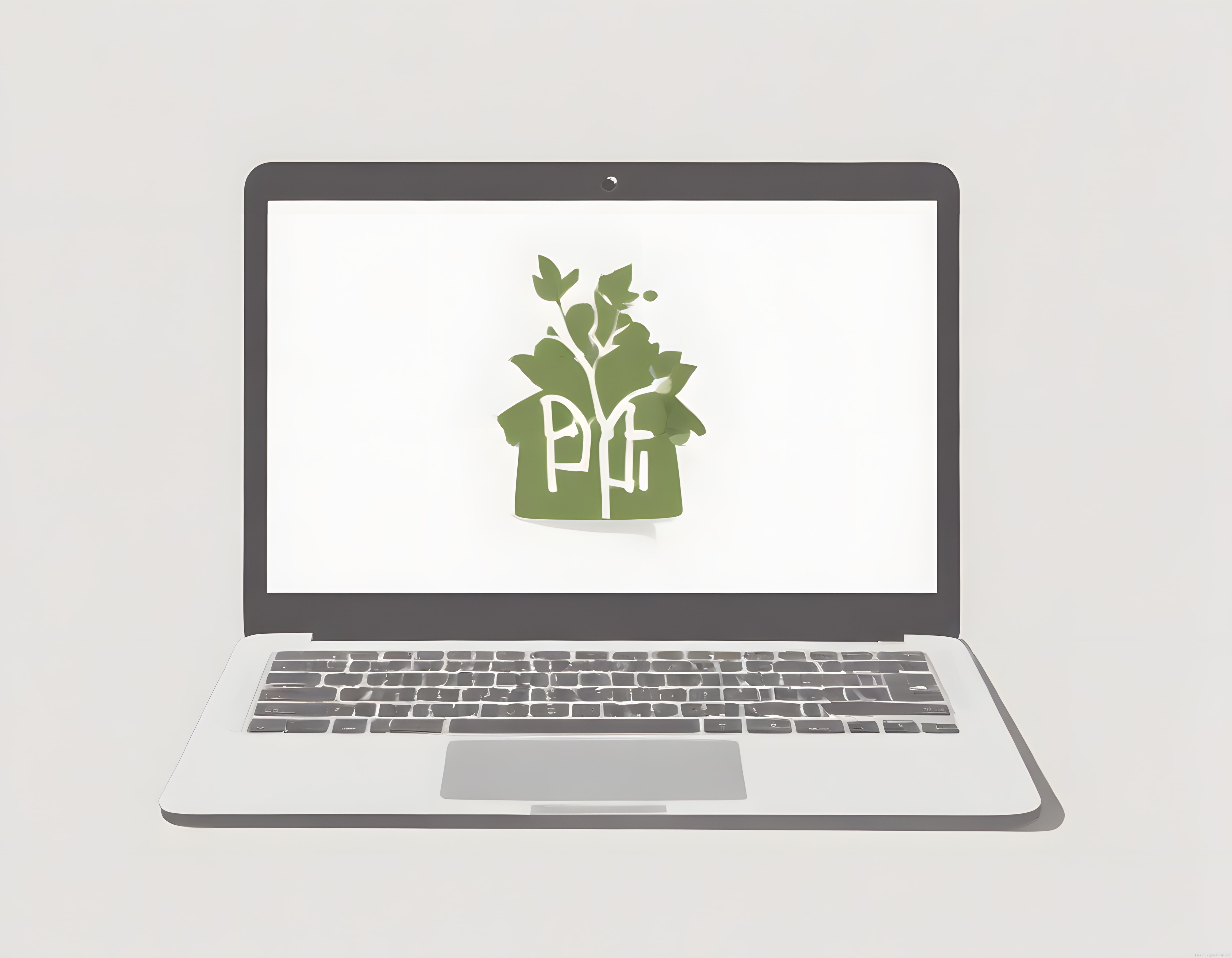 Laptop Ekranında Yeşil PDF Ağaç Logosu: Dijital Dönüşüm ve Kağıtsız Ofis
