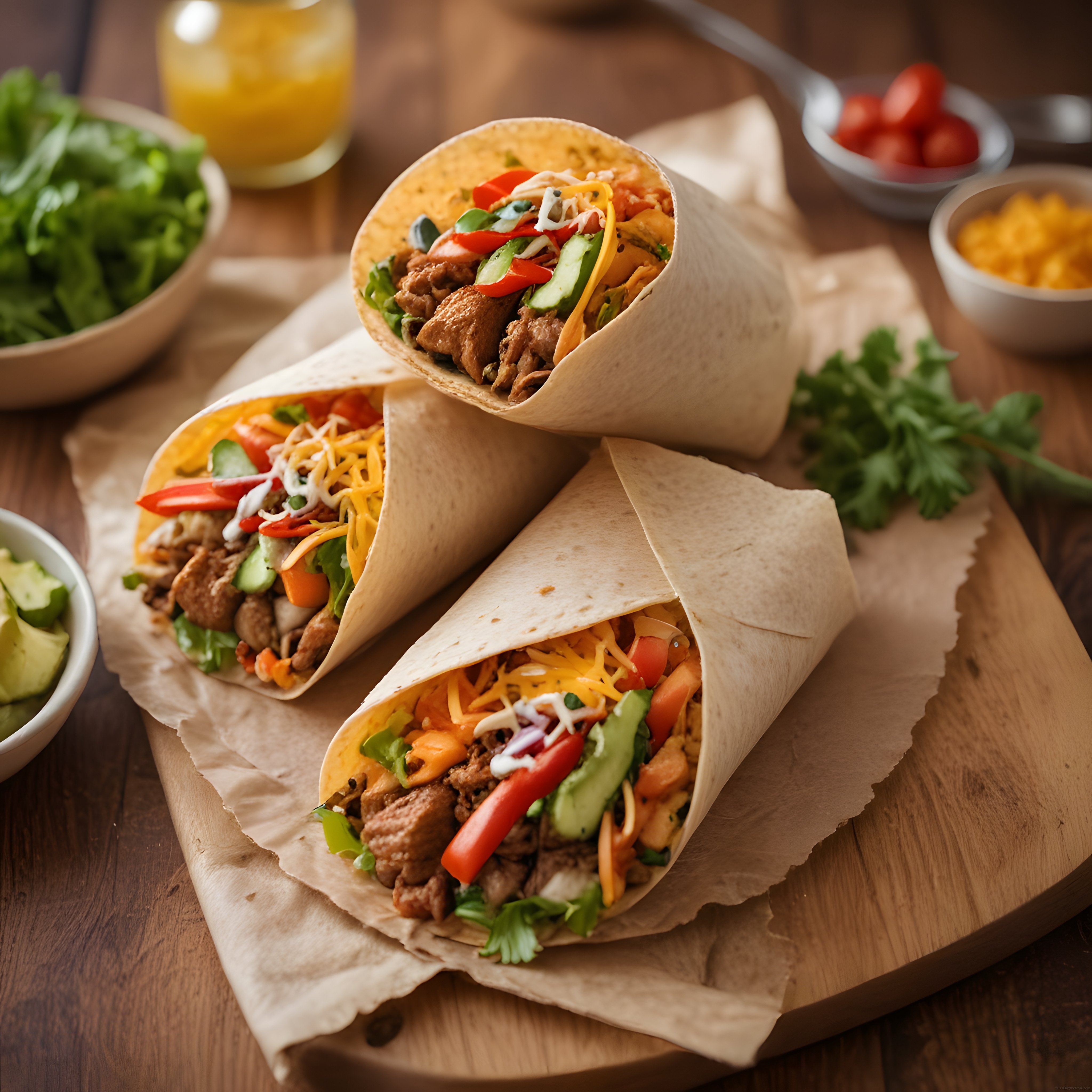 Lezzetli Etli Wrap Tarifi: Taze Sebzeler ve Cheddar Peyniri ile Mükemmel Öğün