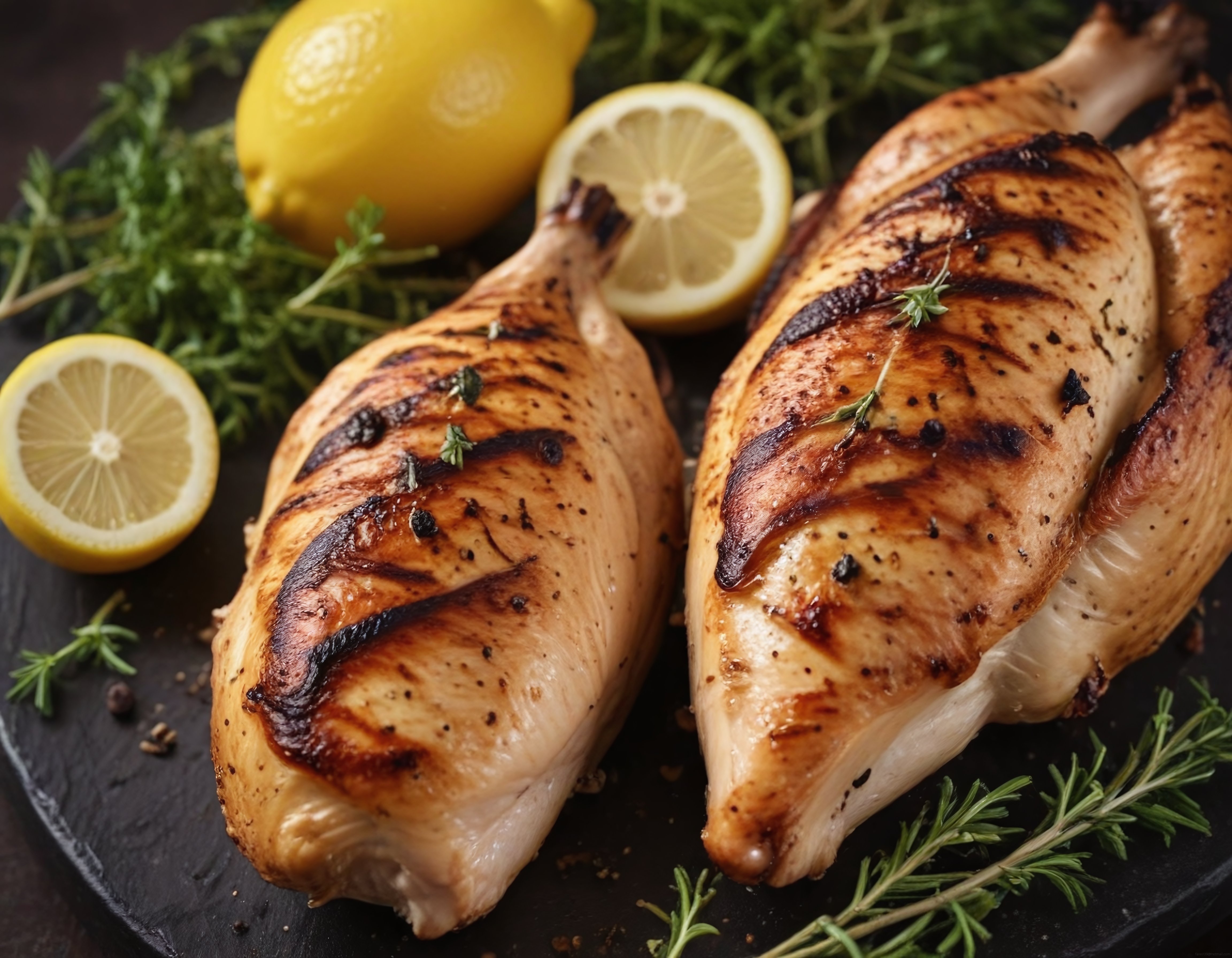 Limon ve Kekik Soslu Izgara Tavuk Göğsü ile Sağlıklı ve Lezzetli Akşam Yemeği