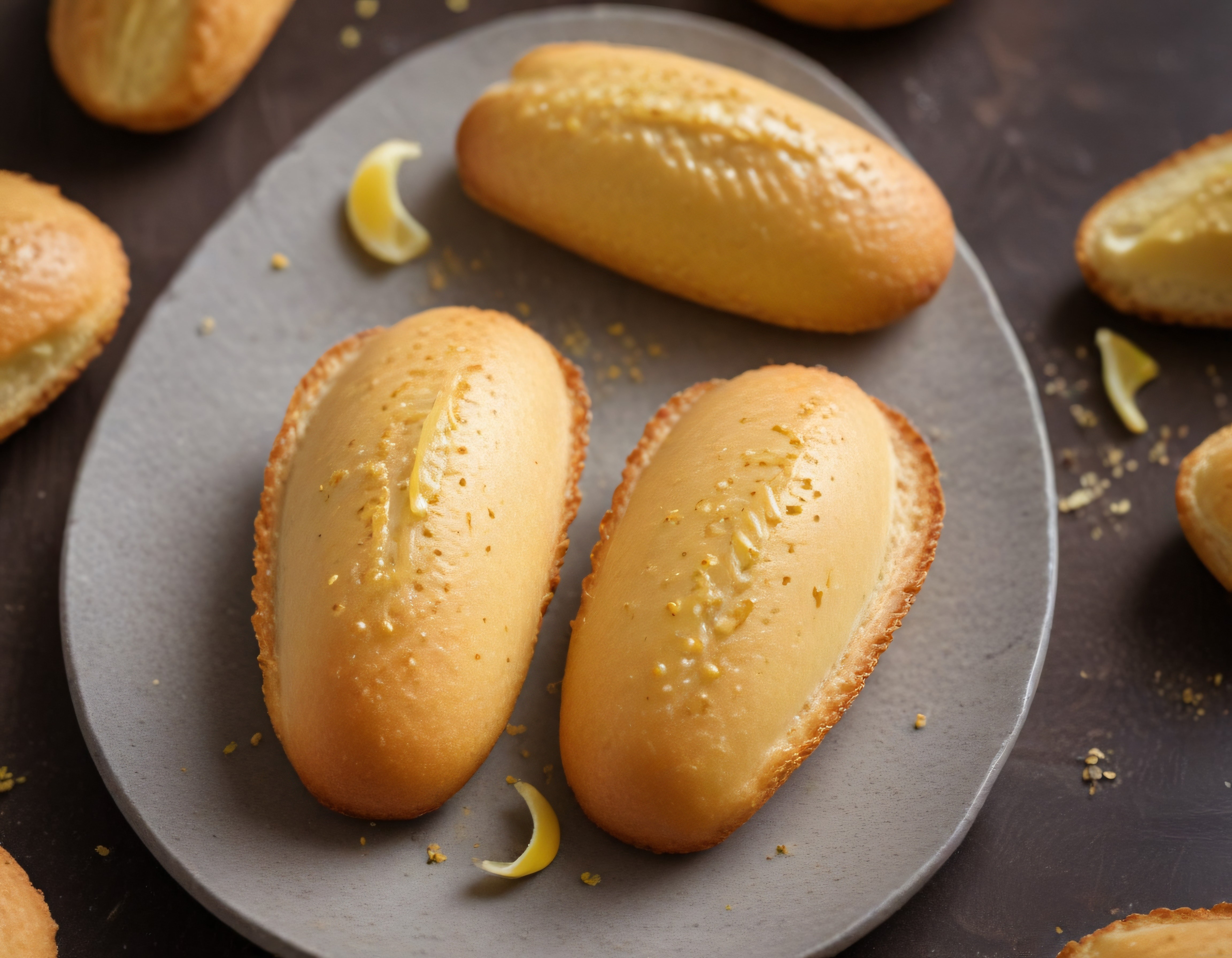 Limonlu madeleine: fırından yeni çıkmış, kabarık ve yumuşak çay saati tatlısı
