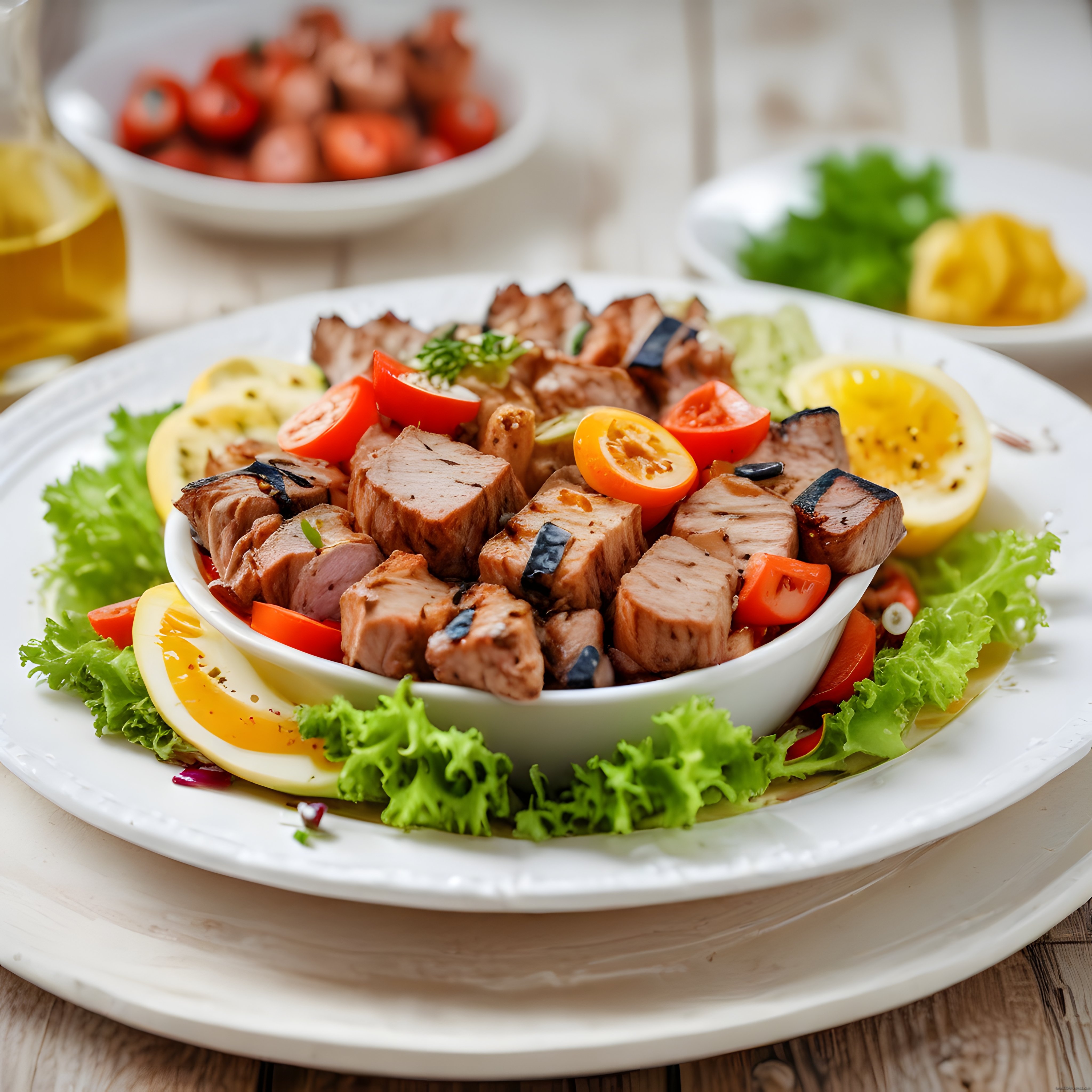 Limonlu ve Domatesli Izgara Et Salatası: Sağlıklı ve Lezzetli Tarif