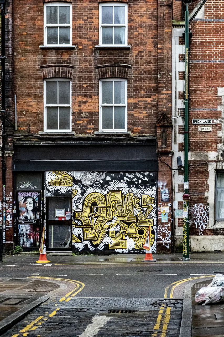 Londra Shoreditch sokak sanatı fotoğrafı