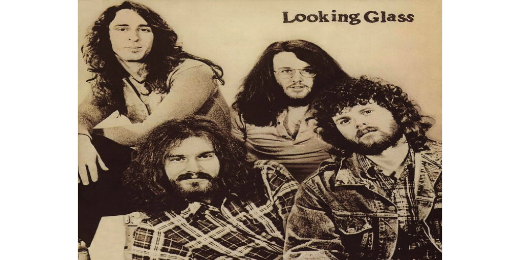 Looking Glass rock topluluğunun nostaljik yetmişler dönemi vintage fotoğrafı