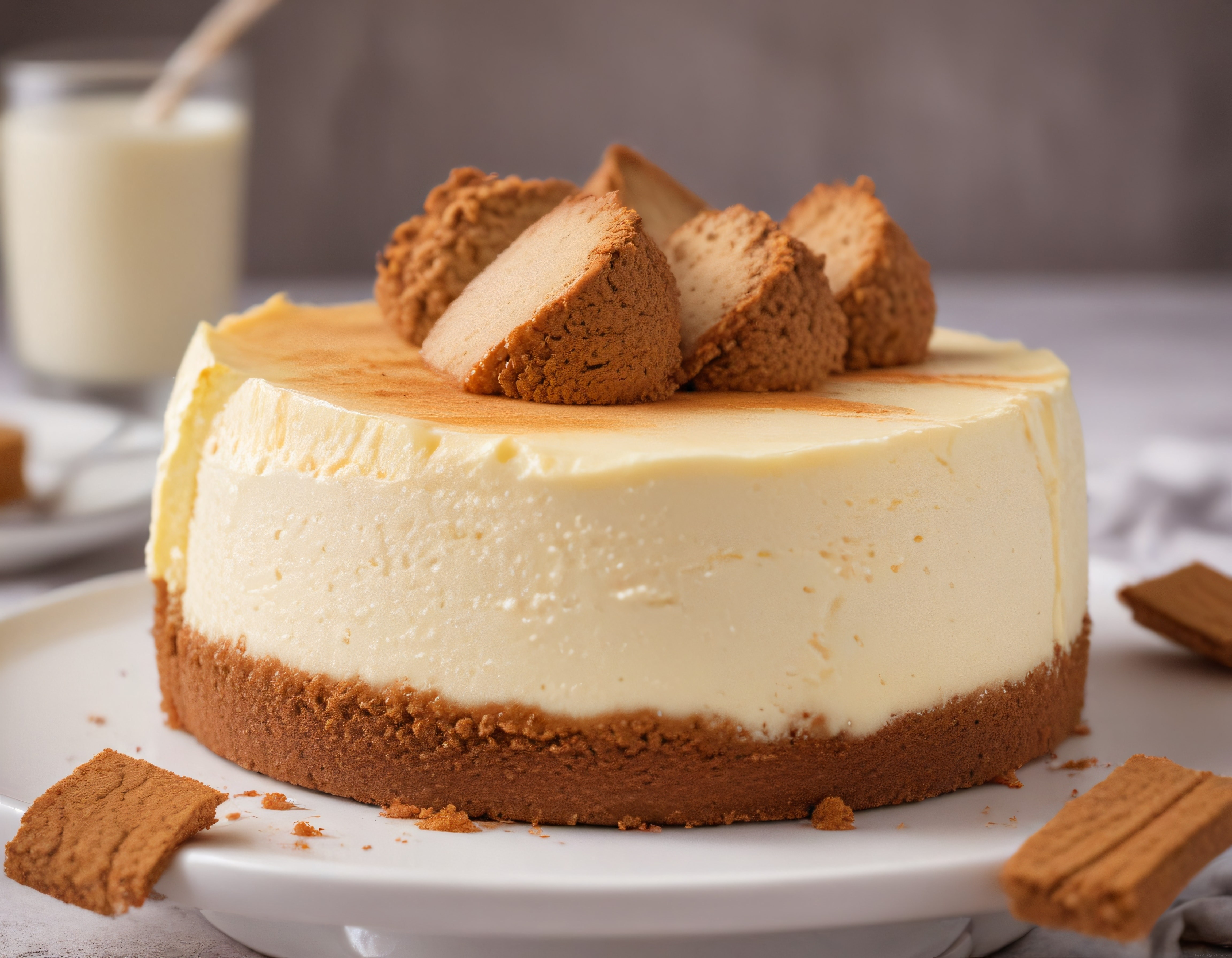 Lotus Biscoff Bisküvili Kremalı Cheesecake Tatlısı ve Sunum Fikirleri