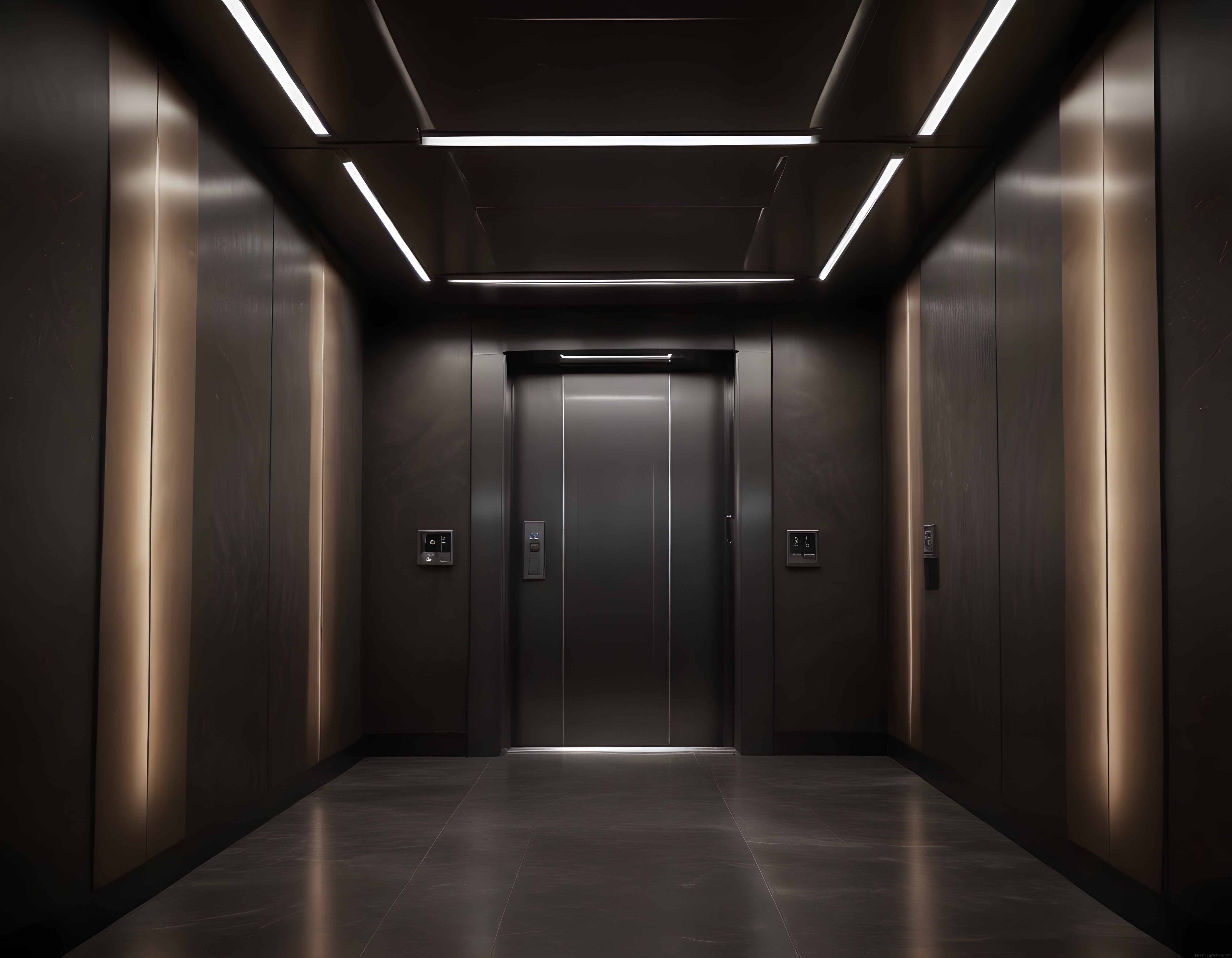 Lüks Asansör Holünde Sıcak Tonlu Modern LED Işık Tasarımı ve Detayları Lüks Asansör Holünde Sıcak Tonlu Modern LED Işık Tasarımı ve Detayları