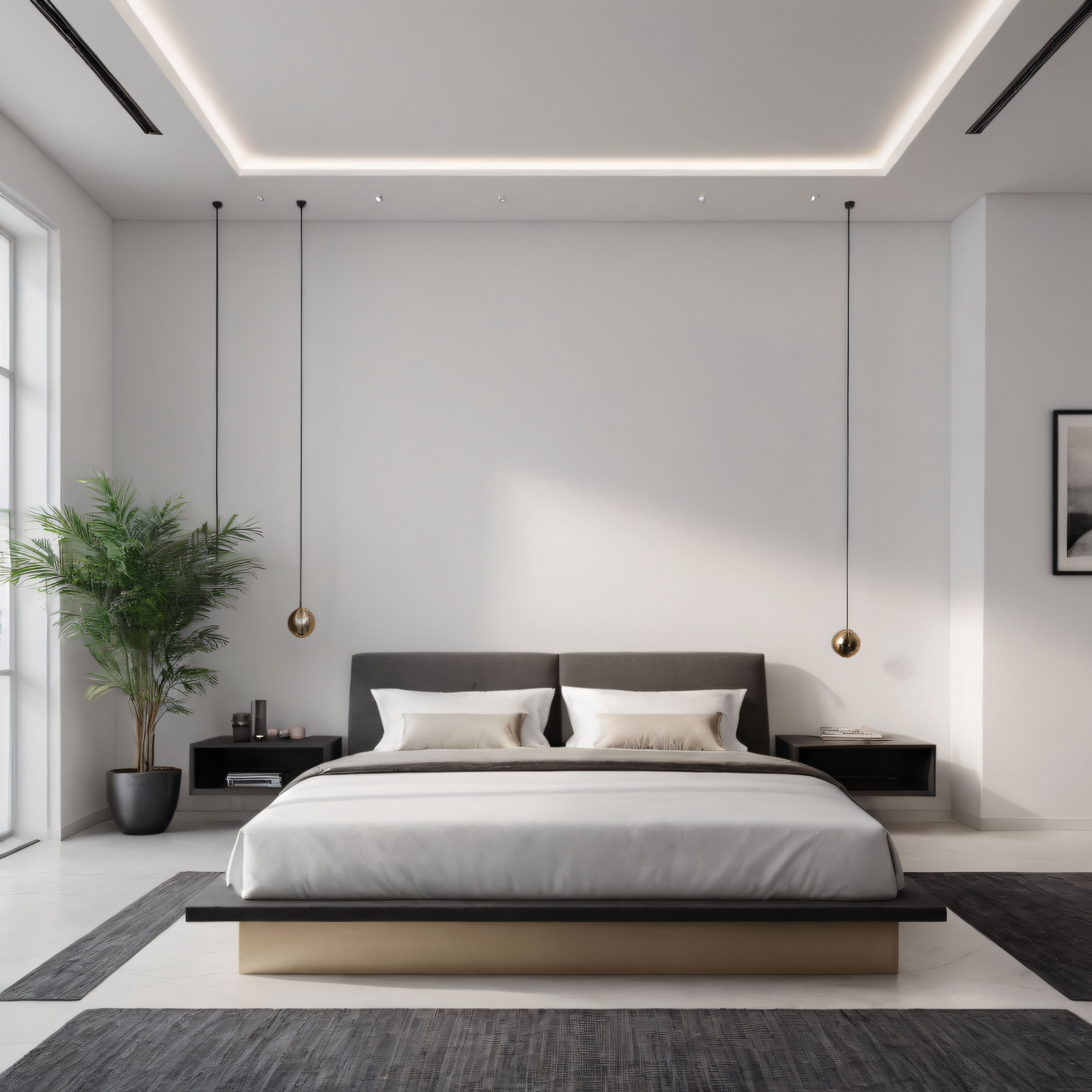Lüks Yatak Odası Dekorasyonunda Minimalist Mobilya ve Şık Aydınlatma Fikirleri
