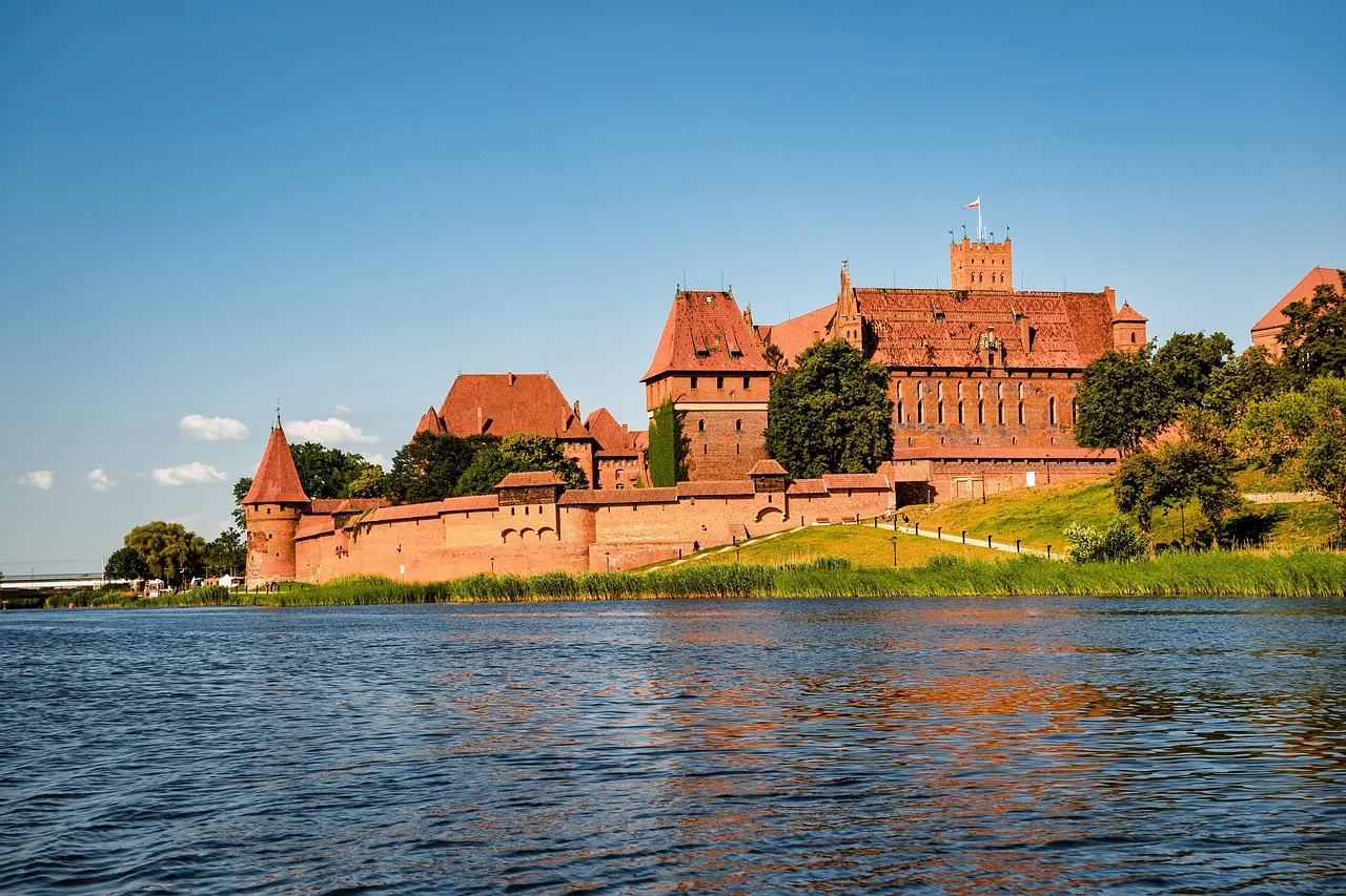 Malbork Kalesi antik taş duvarları - tarihî yapı Malbork Kalesi antik taş duvarları - tarihî yapı