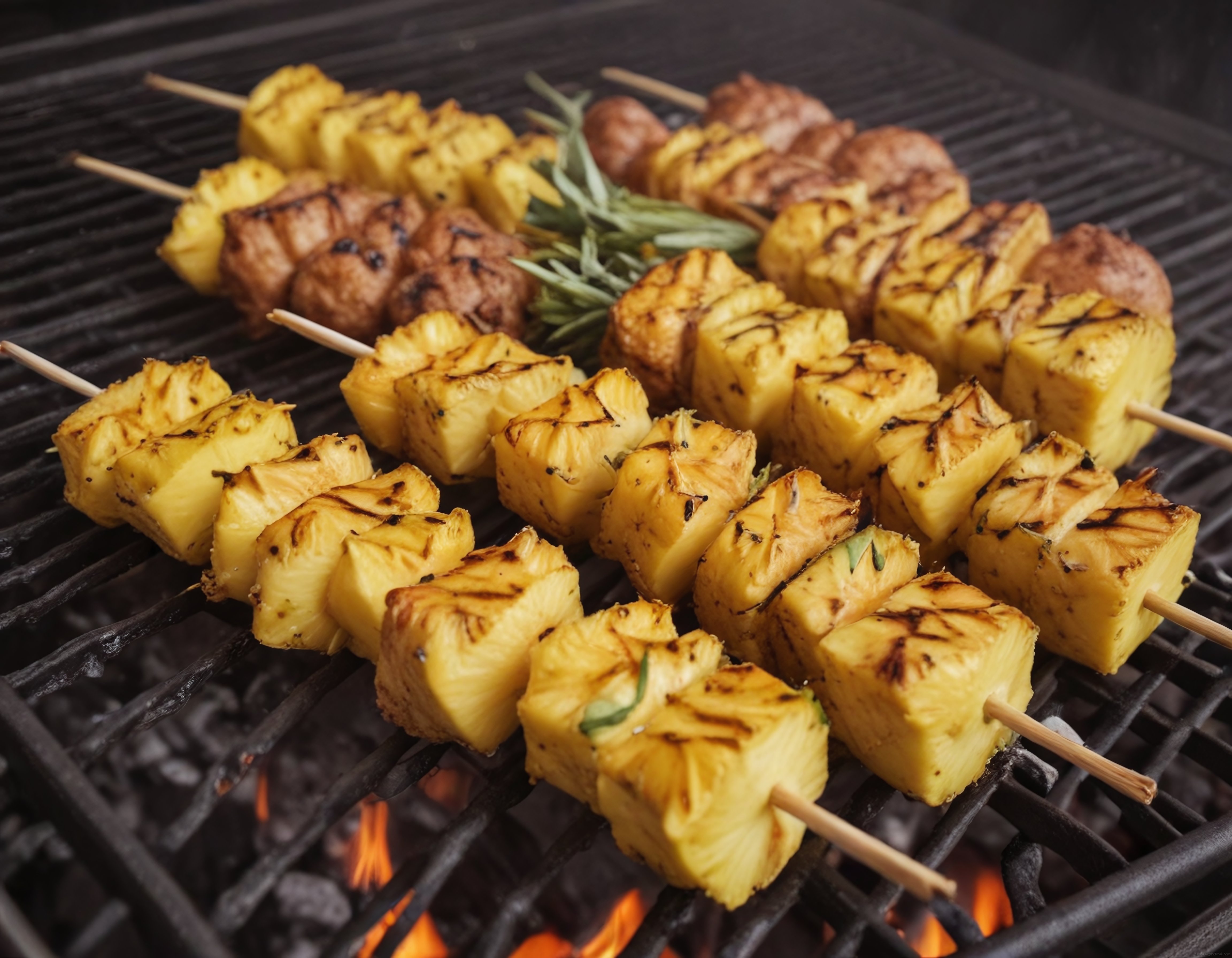 Mangalda Ananas ve Et Şiş: Yaz Akşamlarının Vazgeçilmez Lezzeti