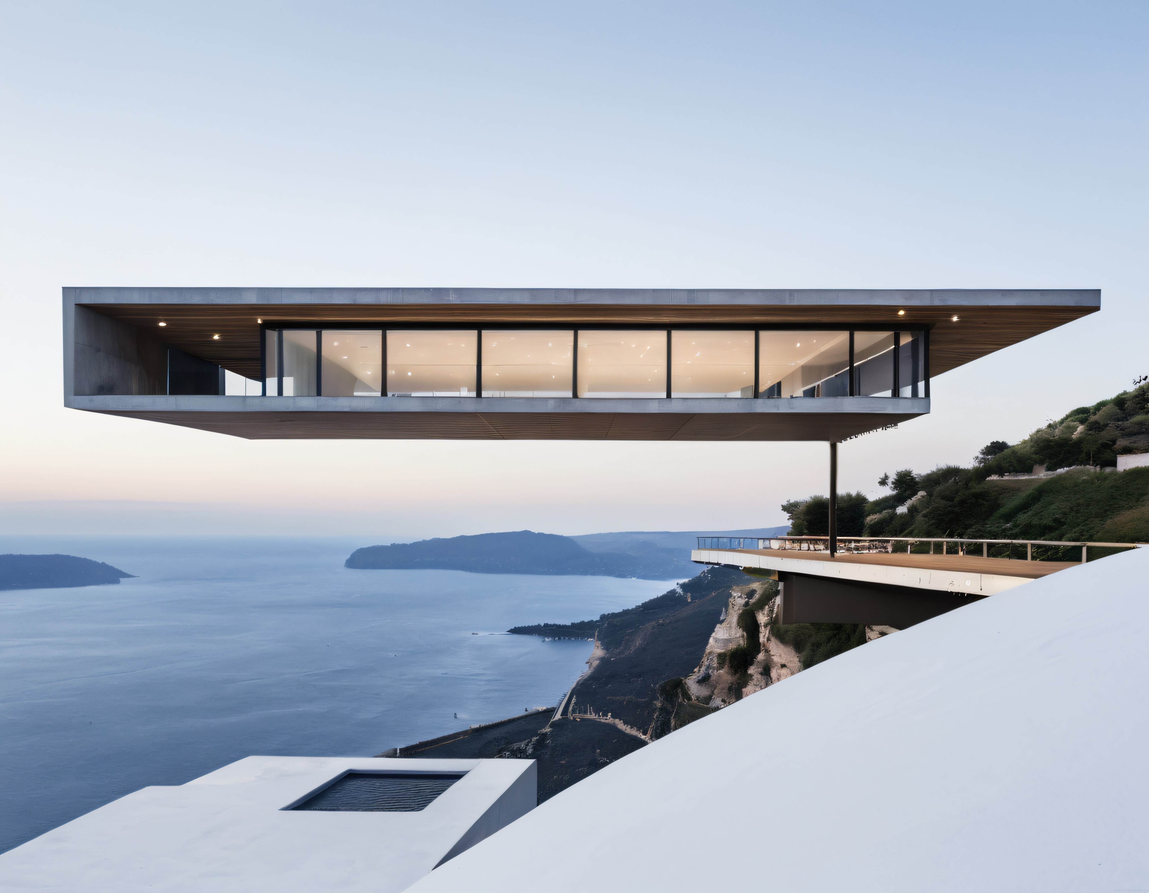 Manzarayı İçine Çeken Uçurum Kenarı Cantilever Mimari Harikası