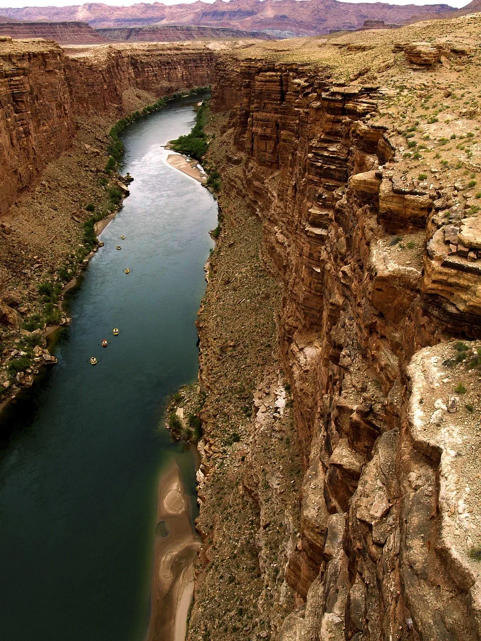 Marble Canyon Arizona kırmızı kaya manzarası