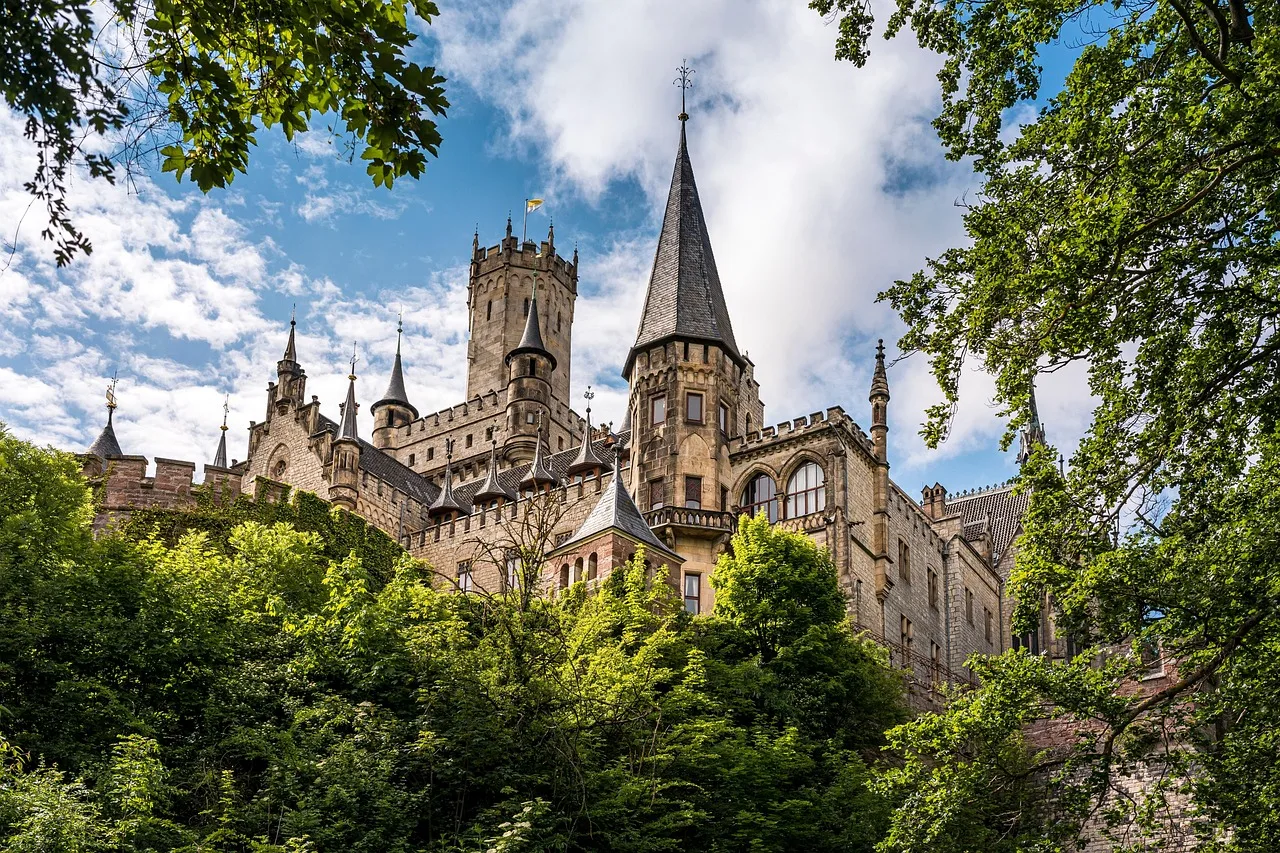 Marienburg Kalesi neo‑gotik mimari fotoğrafı