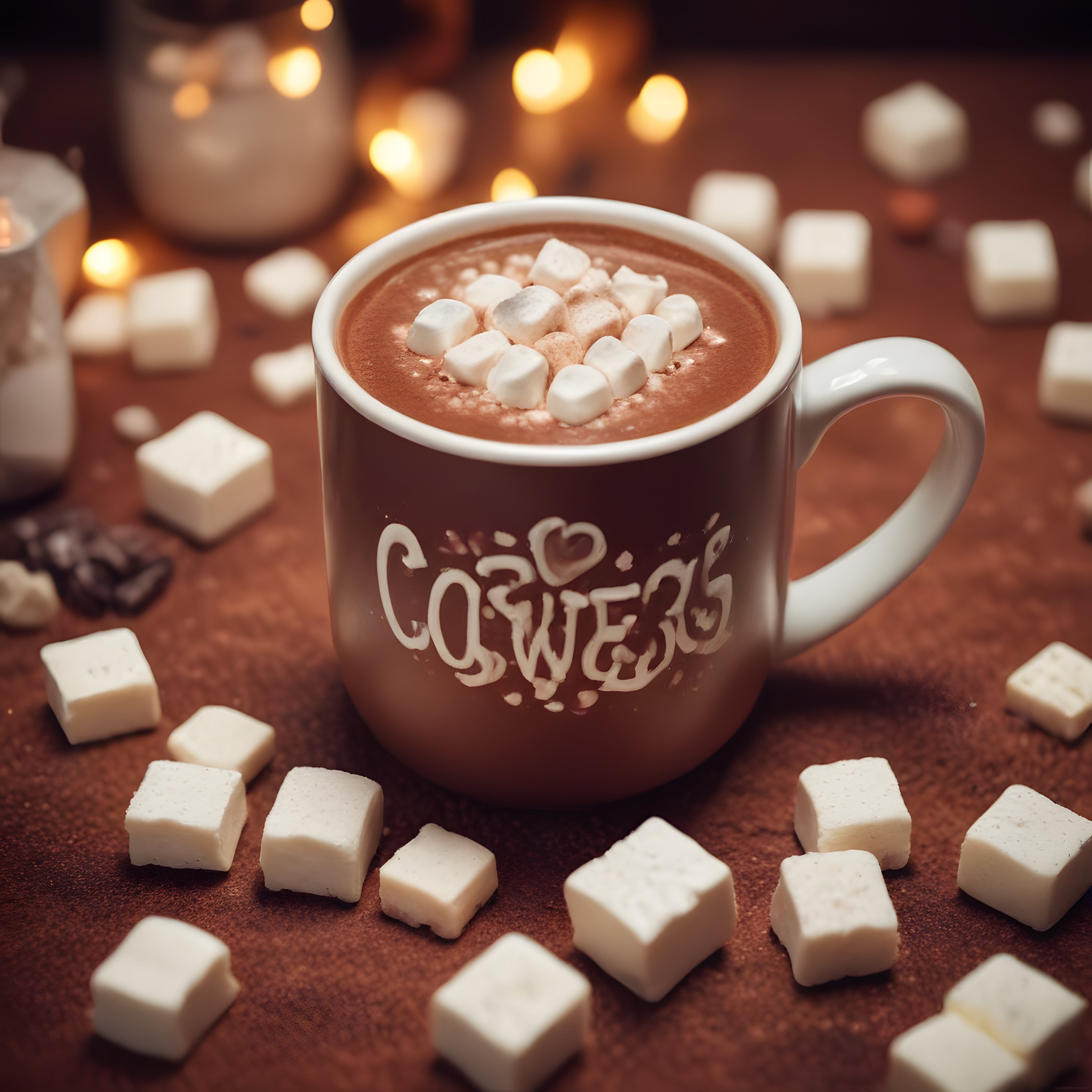 Marshmallowlu Sıcak Çikolata ile Mum Işığında Sıcacık Bir Kış Anı