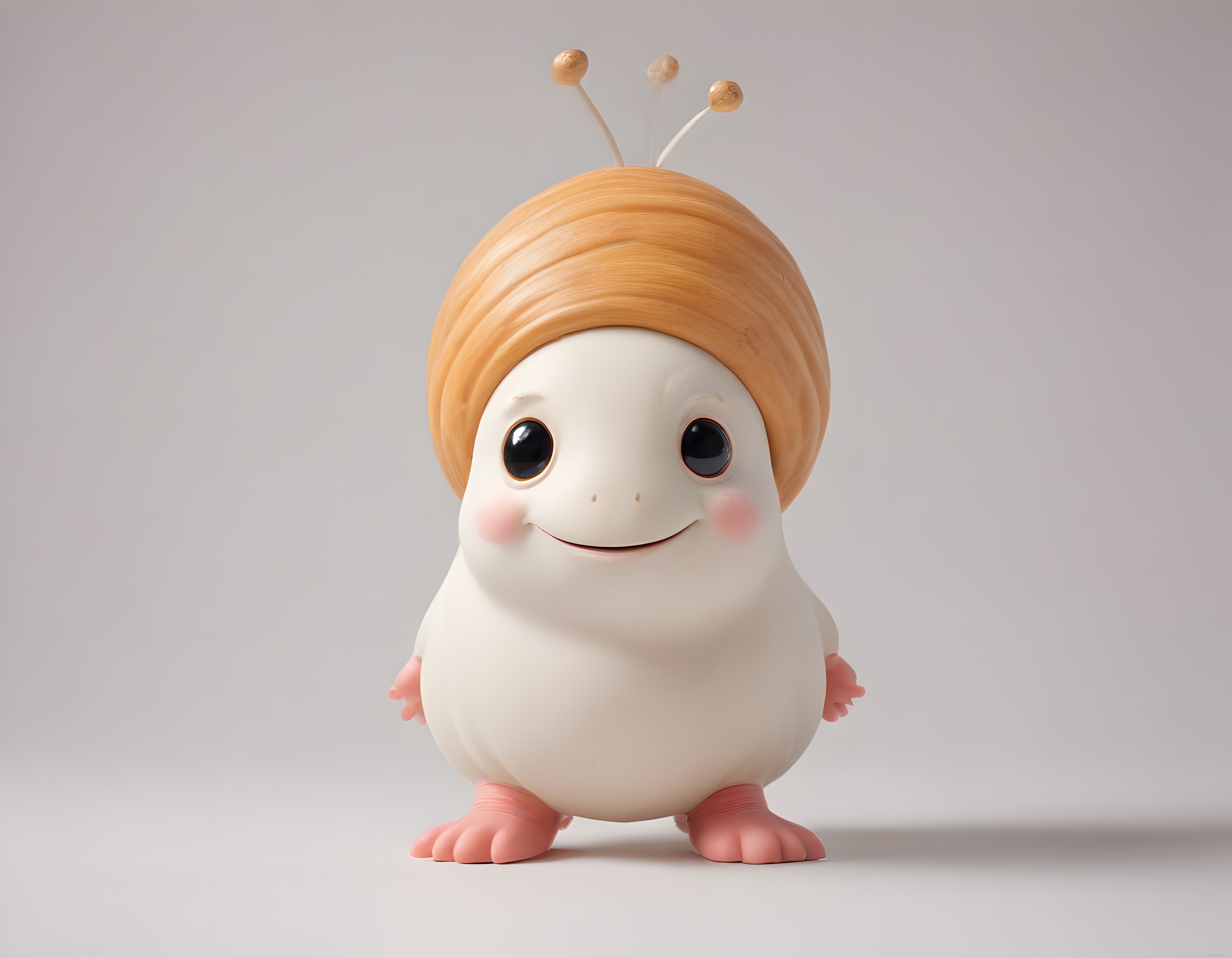 Masalsı Bir Orman Yaratığı: Ahşap Kabuklu Sevimli 3D Karakter Tasarımı